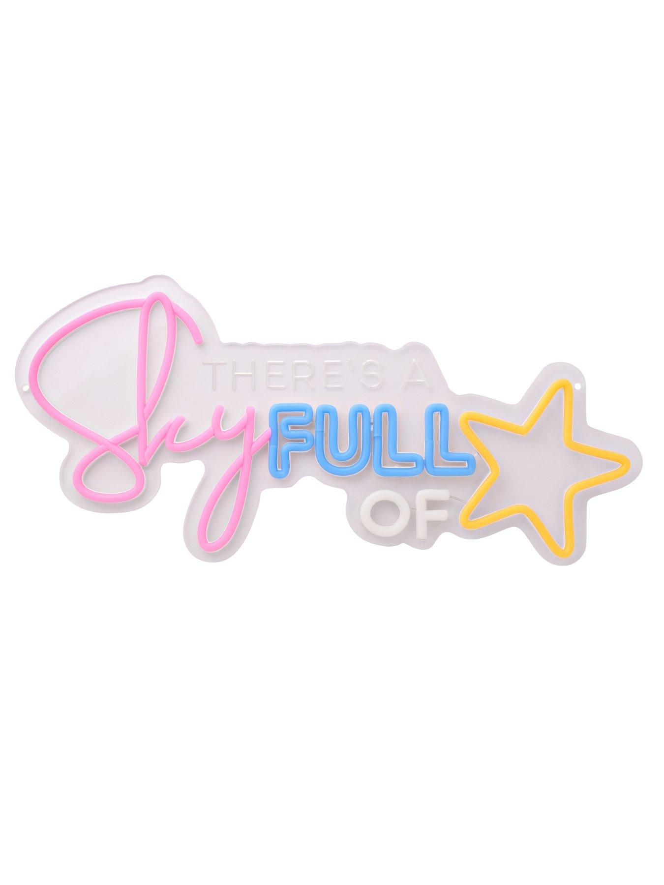 Image 3 of 6 of Hestia Signography Neon Collection Wall Sign With Usb - There's A Sky Full Of 'stars'