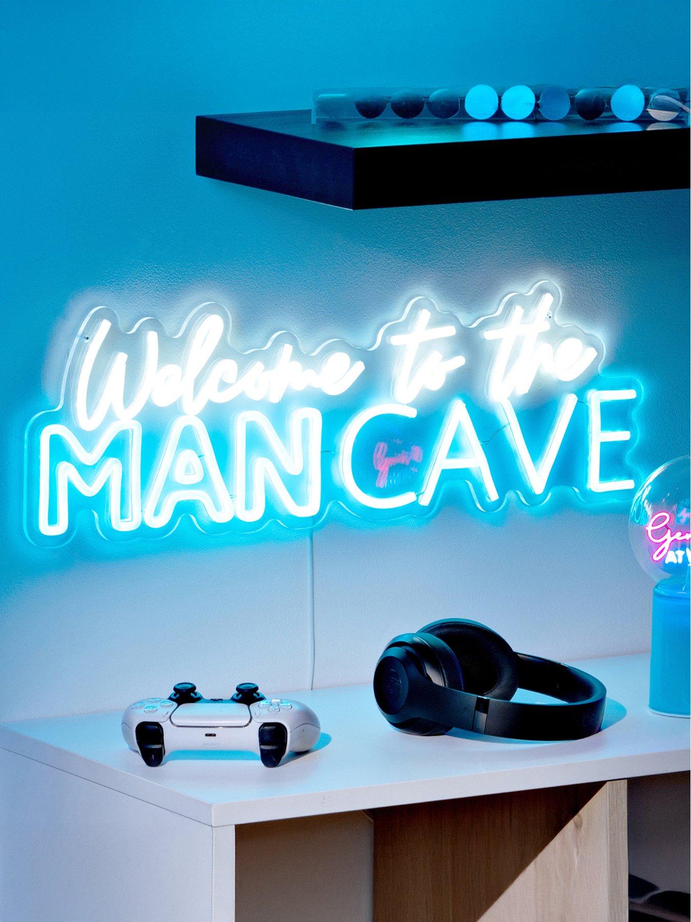 Hestia Signography Neon Collection Wall Sign With Usb - Welcome To The Man Cave