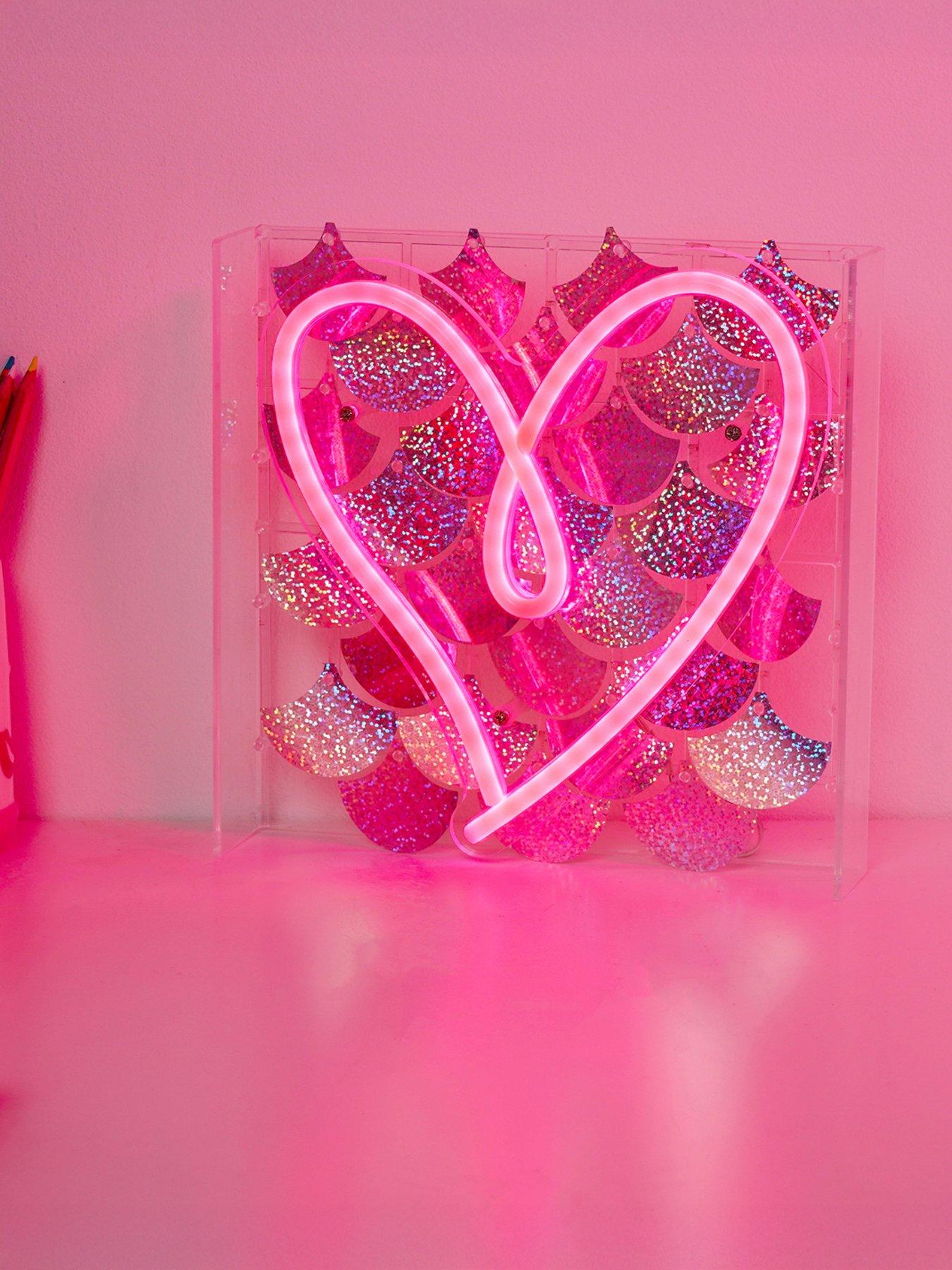 Hestia Signography Neon Collection Wall Or Mantel Sign - Heart