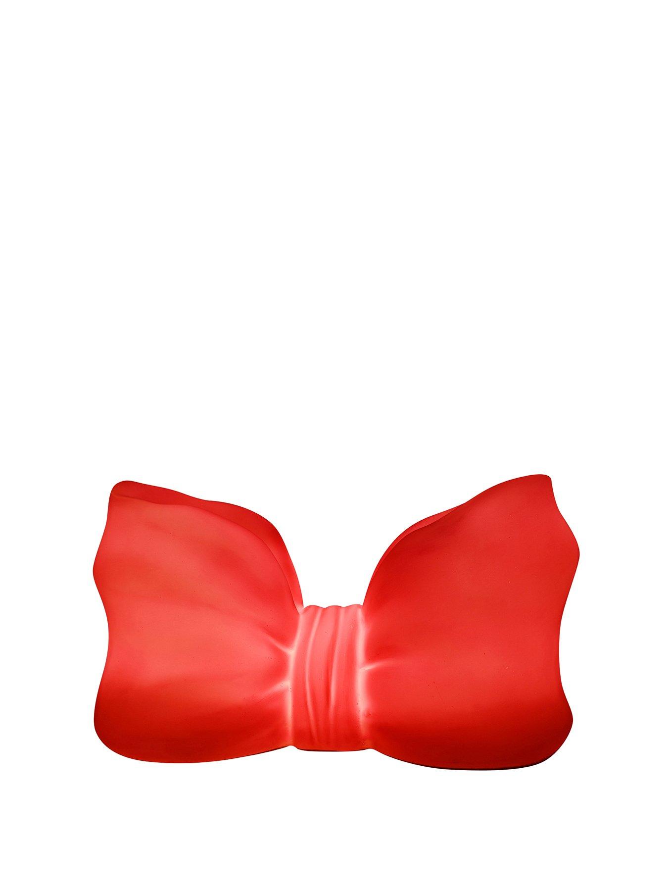 Image 2 of 7 of Hestia The Feel Good Club Hot Pink Bow Shaped Novelty Usb Lamp