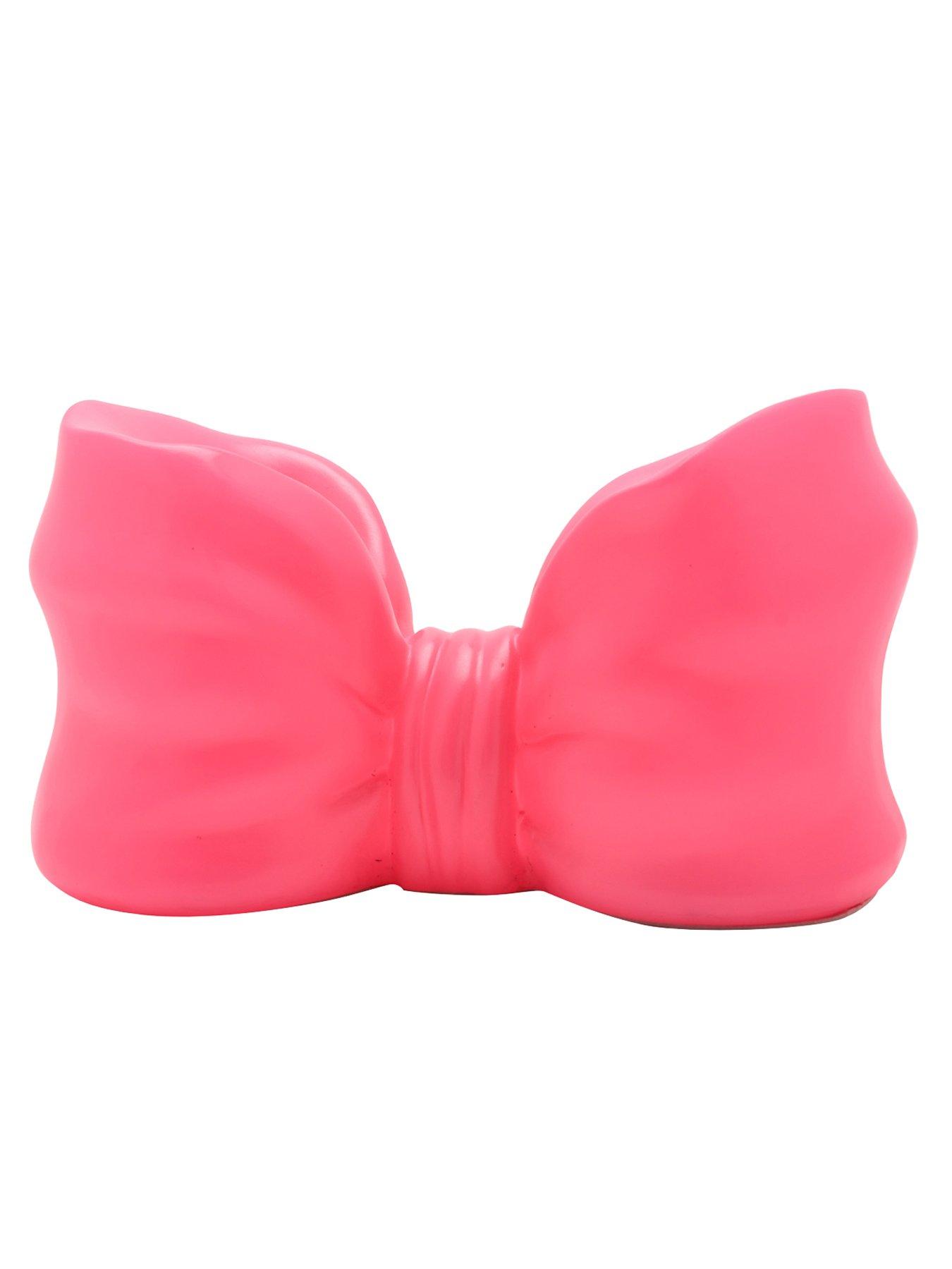Image 3 of 7 of Hestia The Feel Good Club Hot Pink Bow Shaped Novelty Usb Lamp