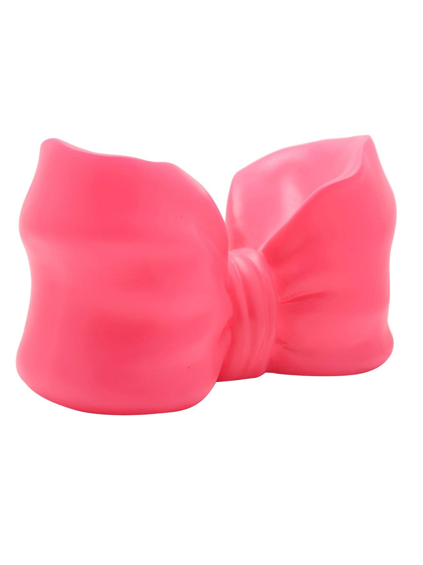 Image 4 of 7 of Hestia The Feel Good Club Hot Pink Bow Shaped Novelty Usb Lamp