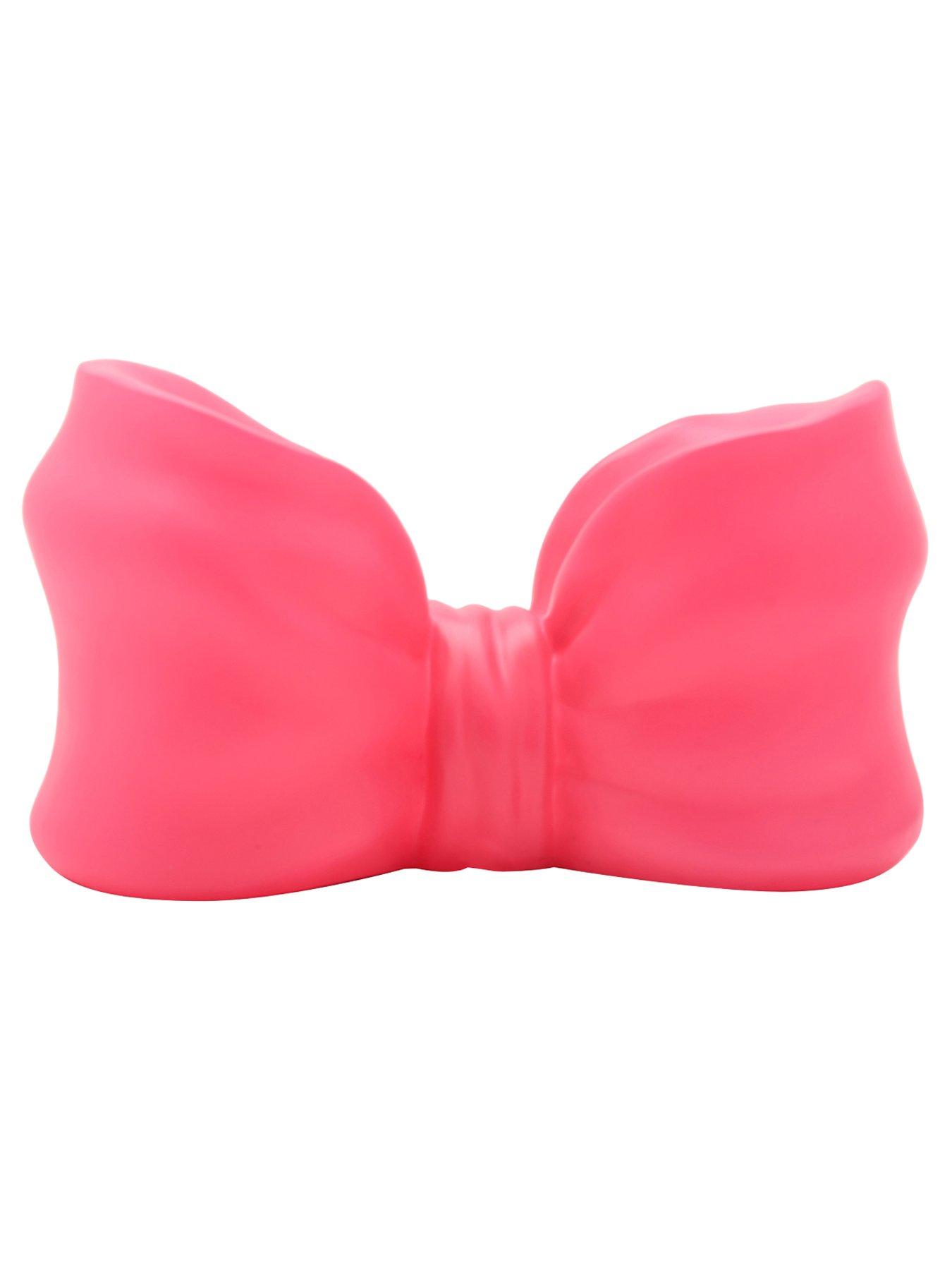 Image 5 of 7 of Hestia The Feel Good Club Hot Pink Bow Shaped Novelty Usb Lamp