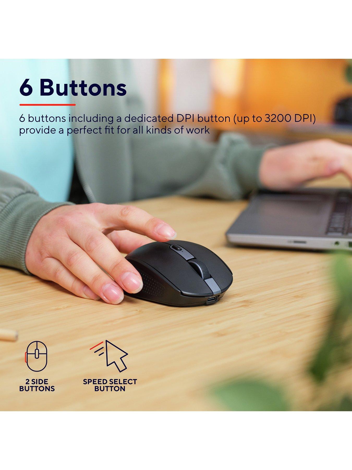 Image 5 of 8 of Trust Trust Ozaa Compact Multi-Device Wireless Mouse with silent Click - Black