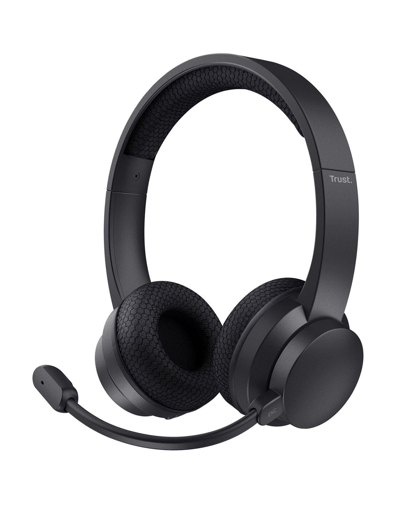 Trust Trust Ayda Wireless Headset with ENC Noise-Cancelling Microphone, Black