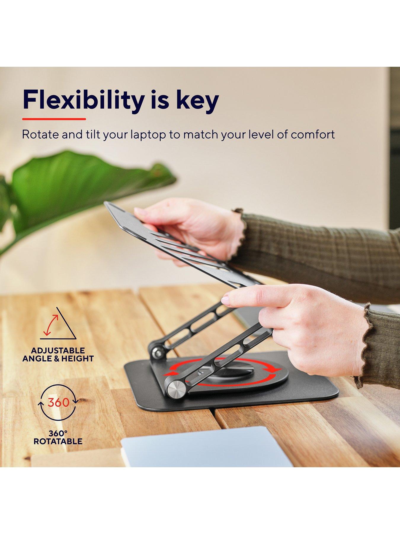 Image 4 of 7 of Trust Trust Zeff Metal Laptop Riser - Ergonomic Desktop Stand