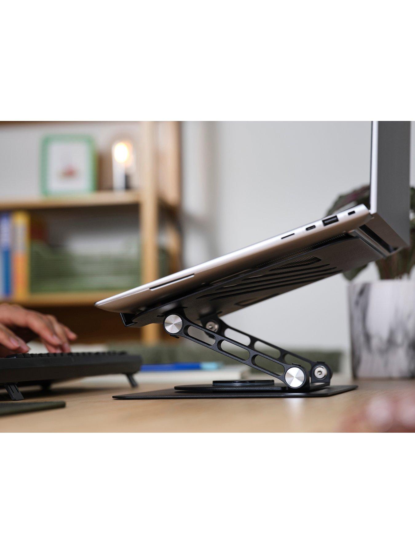  image of trust-zeff-metal-laptop-riser-ergonomic-desktop-stand