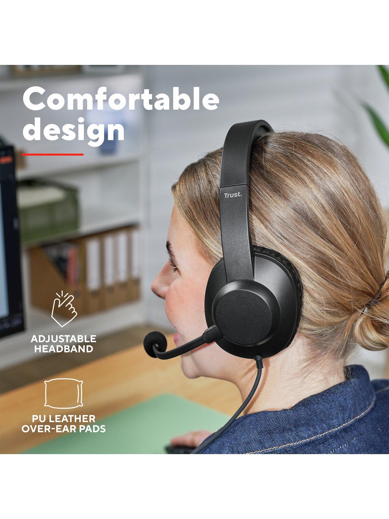  image of trust-ayda-max-usb-headset-wired-office-headset-with-microphone-black