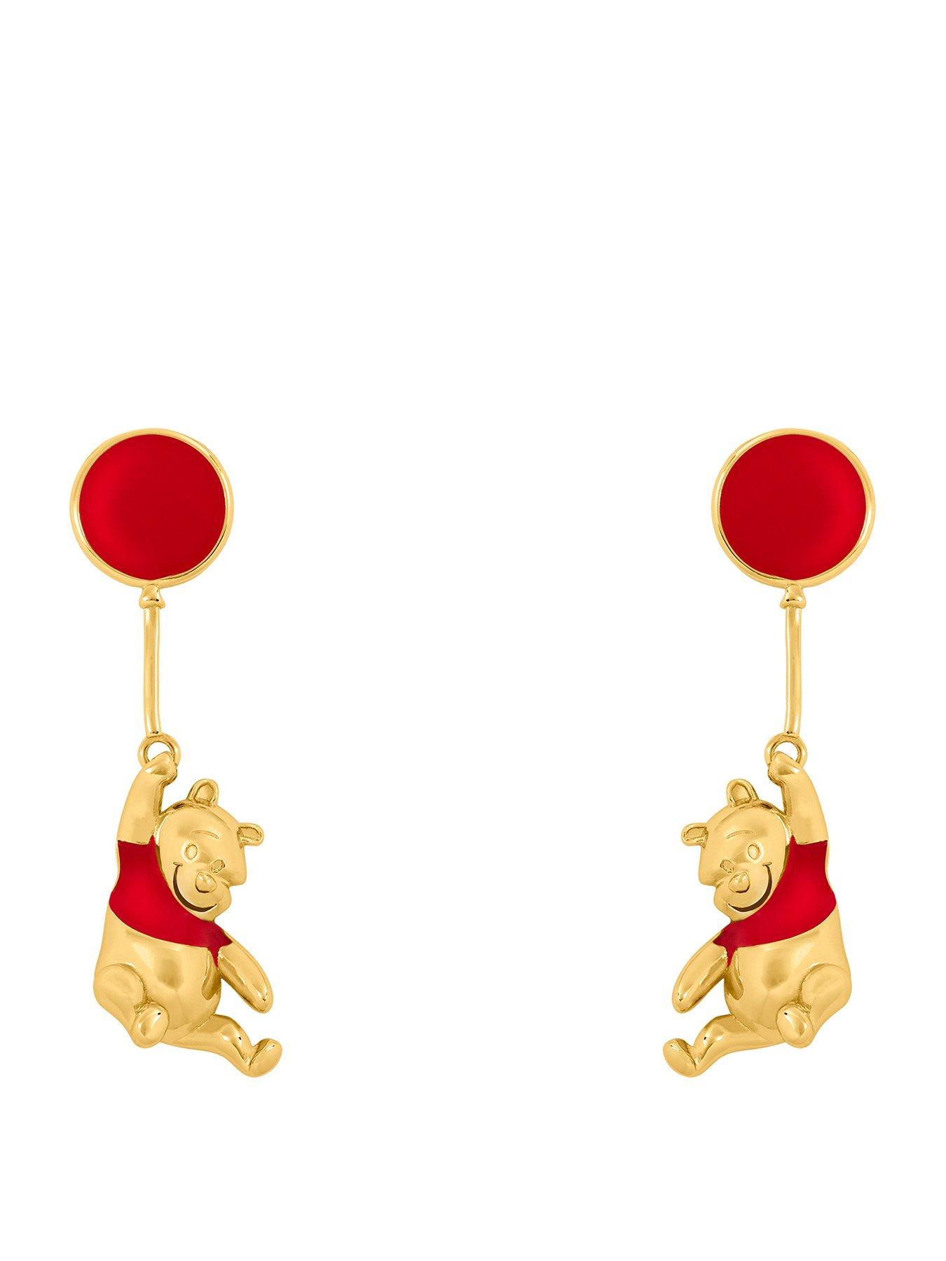 Disney Red And Floating Balloon Drop Earrings - Multi