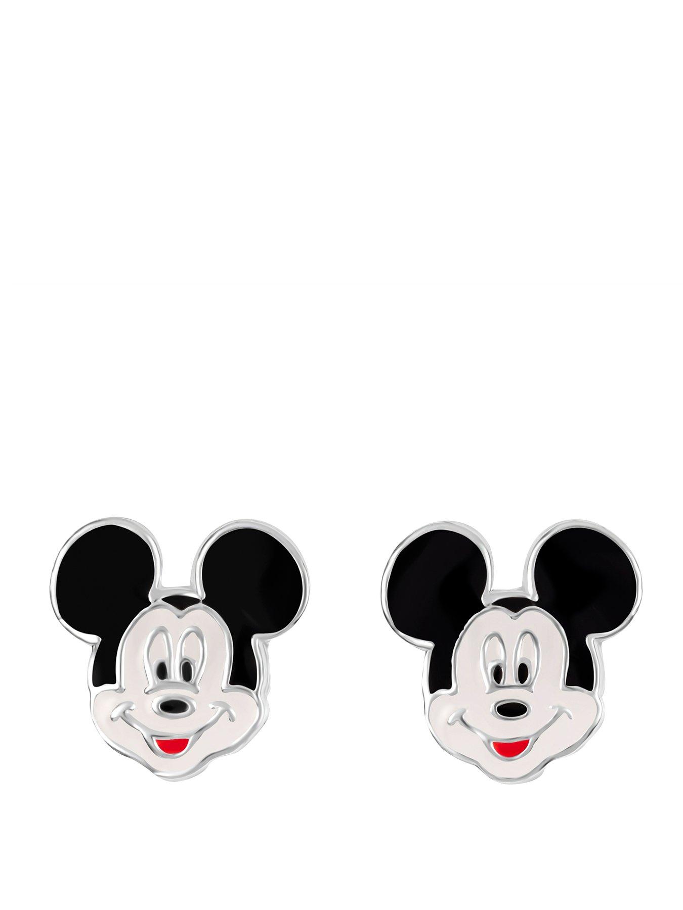 Disney Sterling Silver 925 Enamel Stamped Stud Earrings