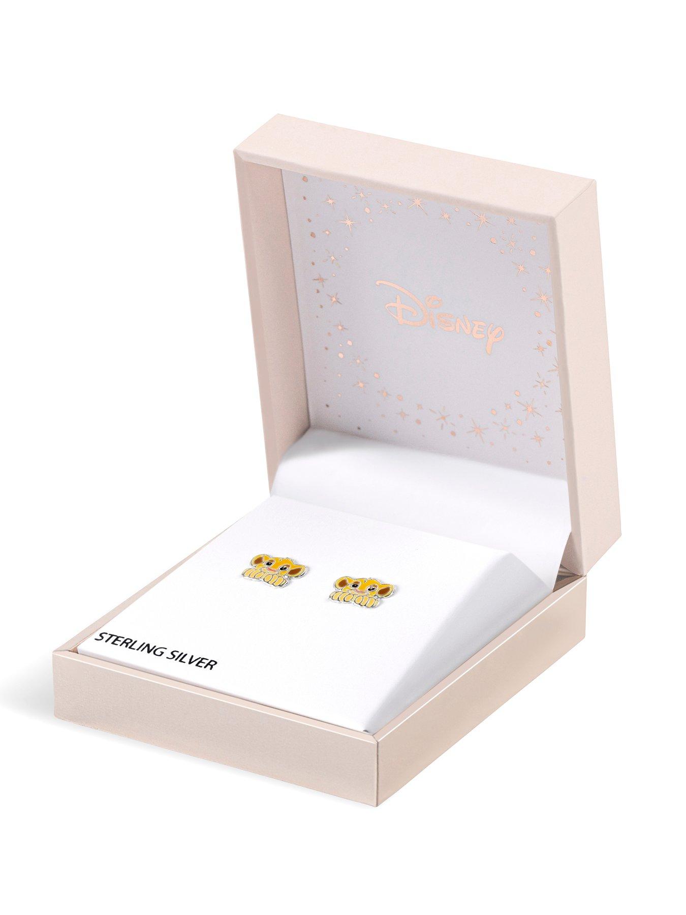 Image 3 of 3 of Disney Sterling Silver 925 Simba Enamel Stamp Stud Earrings - Multi
