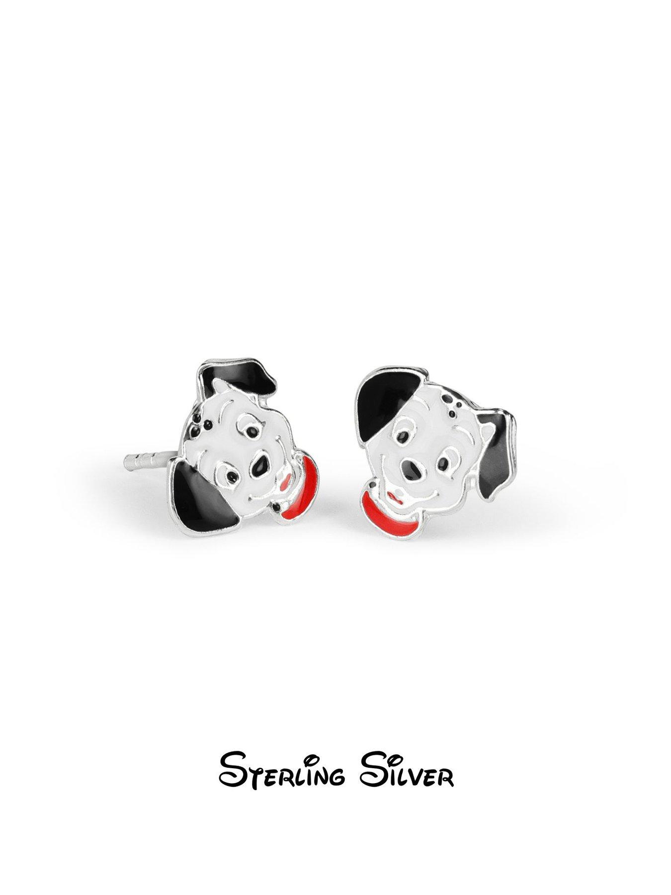 Image 2 of 4 of Disney Sterling Silver 925 101 Dalmatians Enamel Earrings - Multi