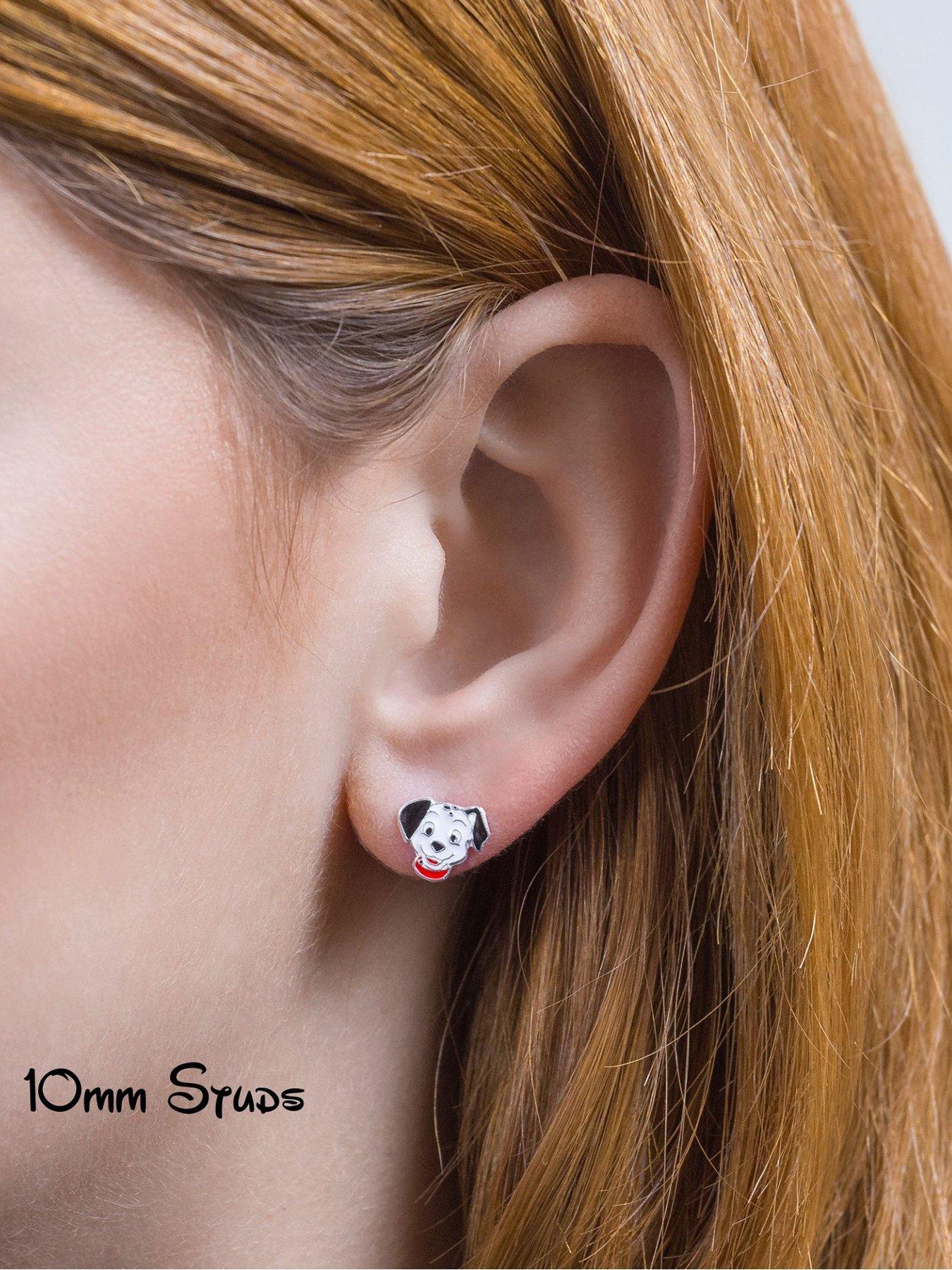 Image 3 of 4 of Disney Sterling Silver 925 101 Dalmatians Enamel Earrings - Multi