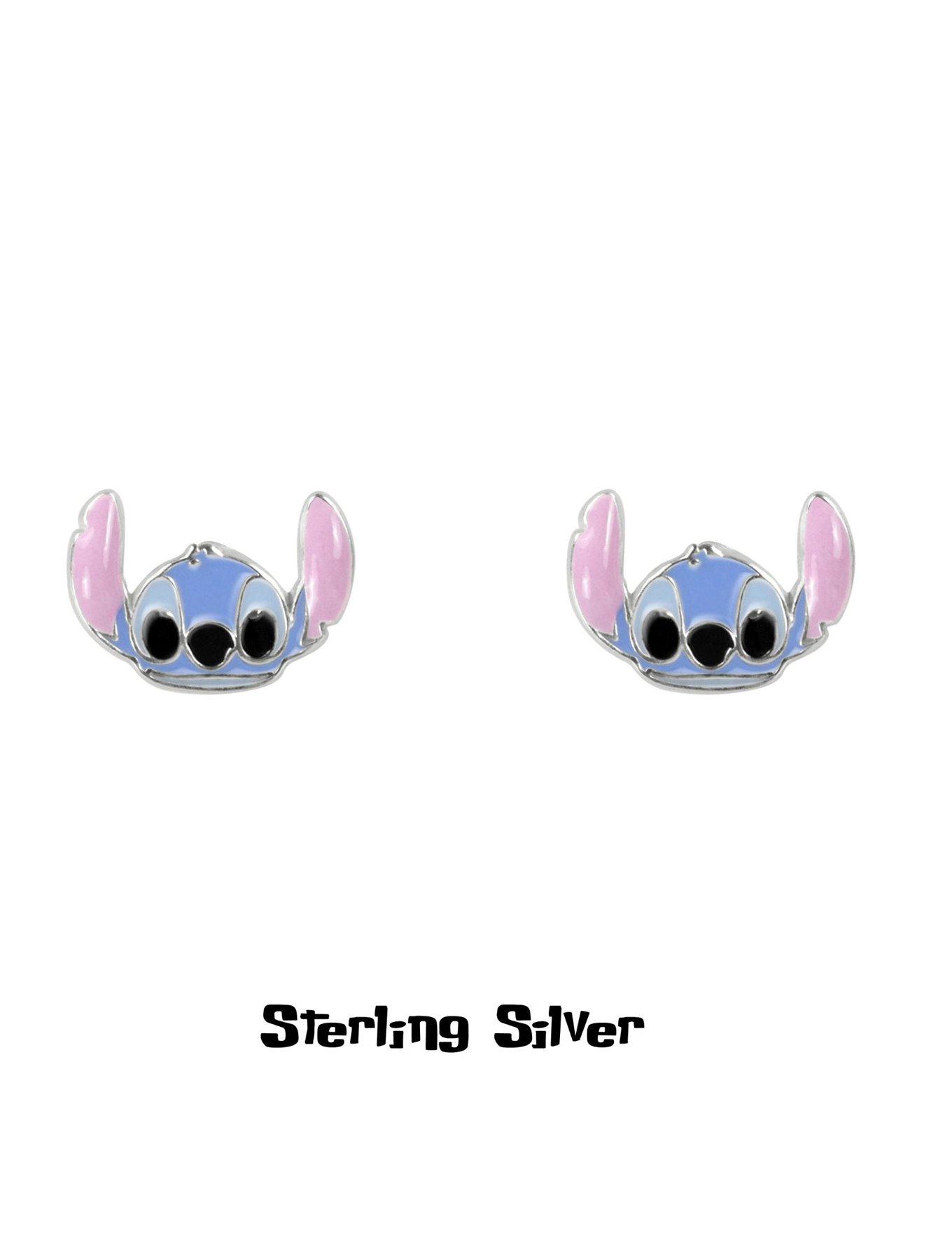 Image 2 of 4 of Disney Stitch Sterling Silver 925 Enamel Fill Stud Earrings - Multi