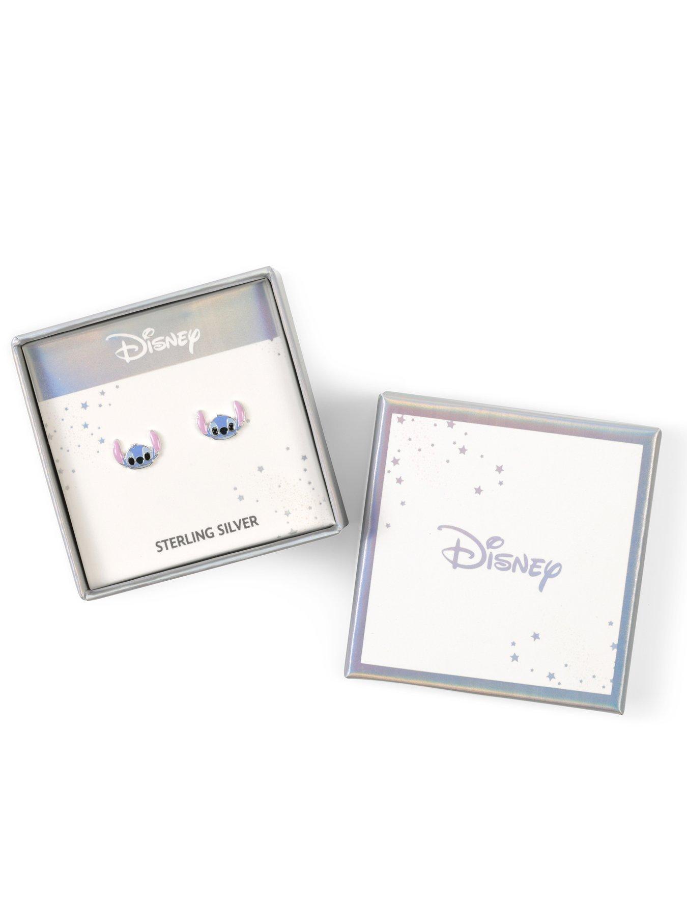 Image 4 of 4 of Disney Stitch Sterling Silver 925 Enamel Fill Stud Earrings - Multi