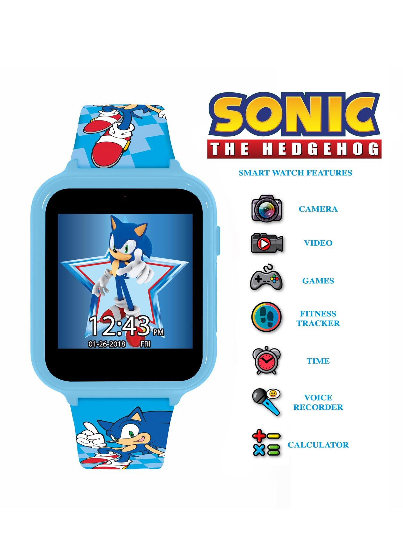  image of sonic-the-hedgehog-printed-strap-interactive-watch-multi