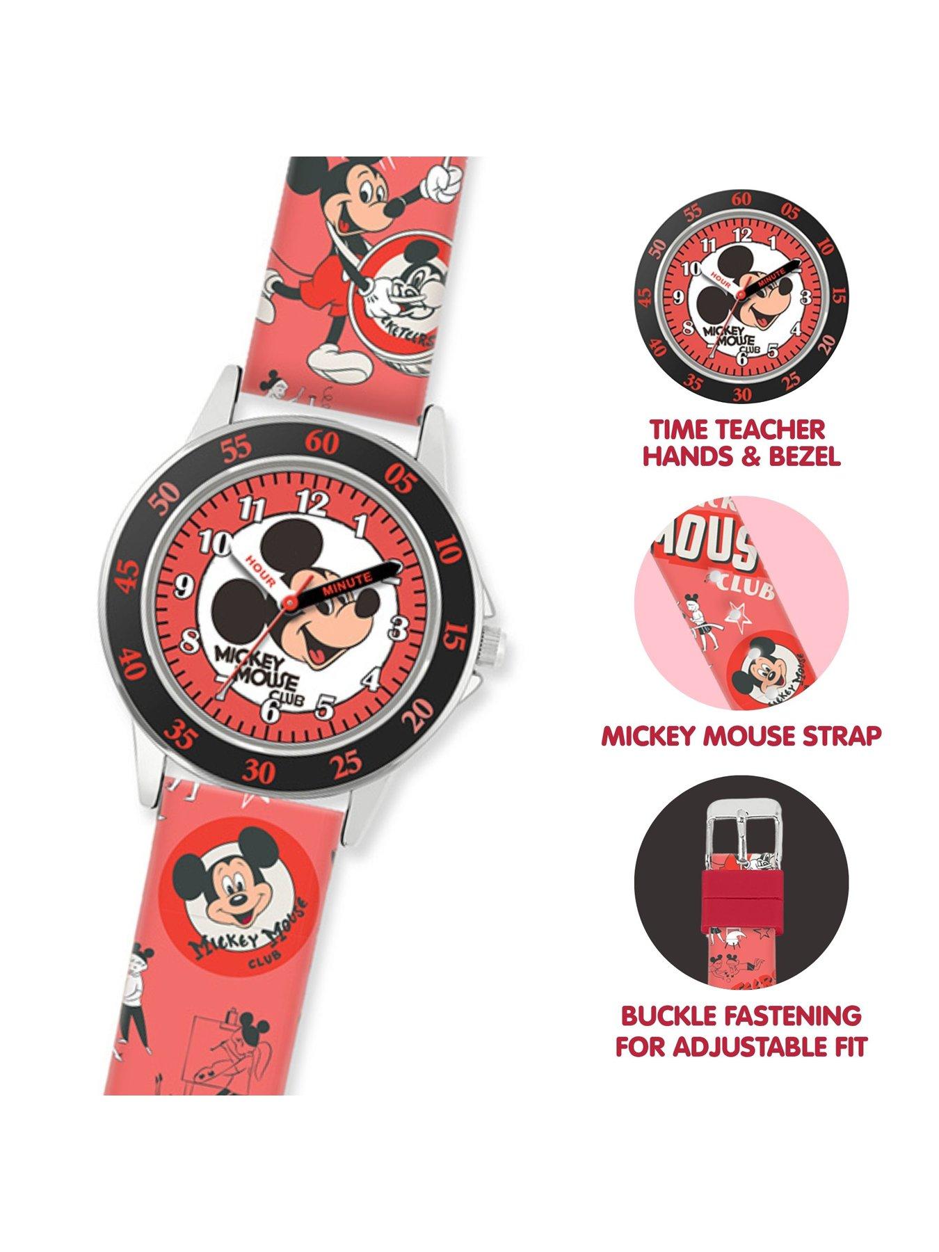  image of mickey-mouse-mikey-printed-time-teacher-watch-multi