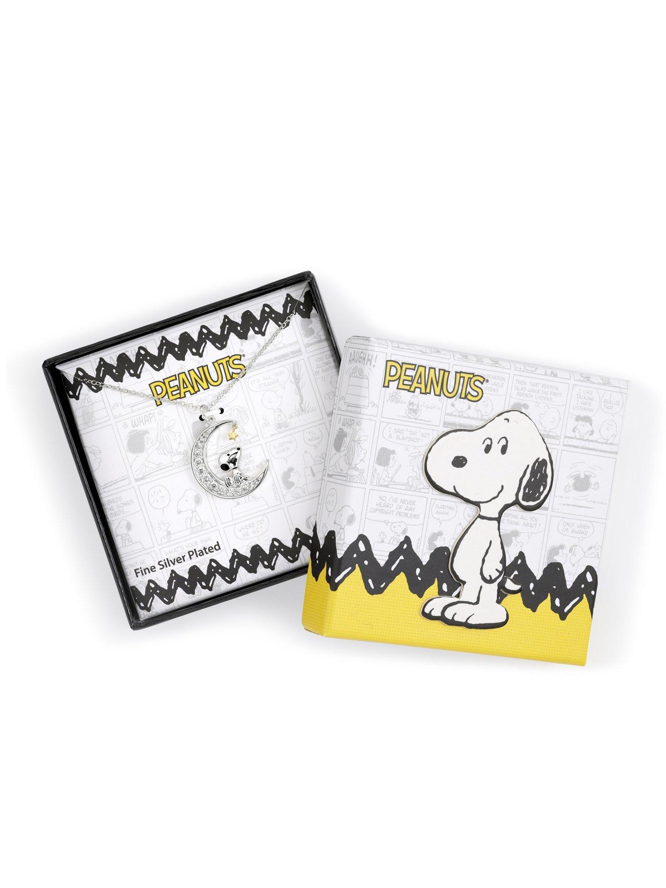  image of snoopy-peanuts-stone-set-moon-necklace-multi