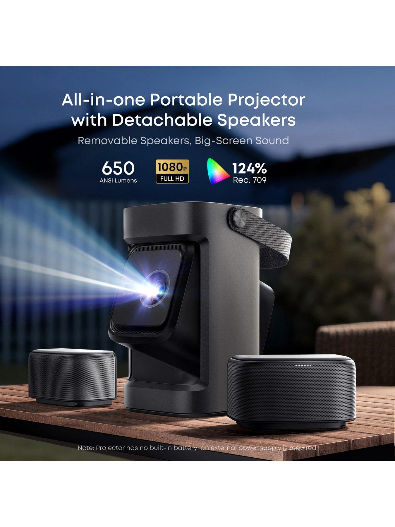 Image 2 of 8 of Anker NEBULA soundcore Nebula P1 Full HD Portable Projector with Detachable Speakers