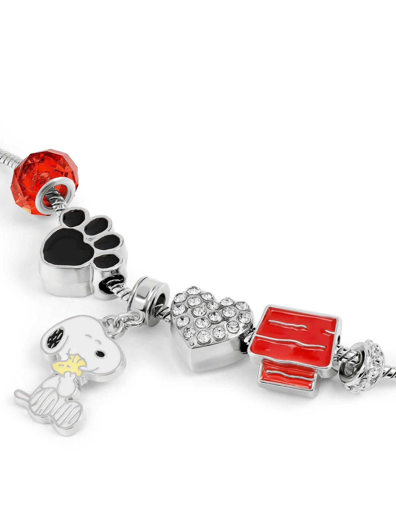  image of snoopy-peanuts-charm-bracelet-multi