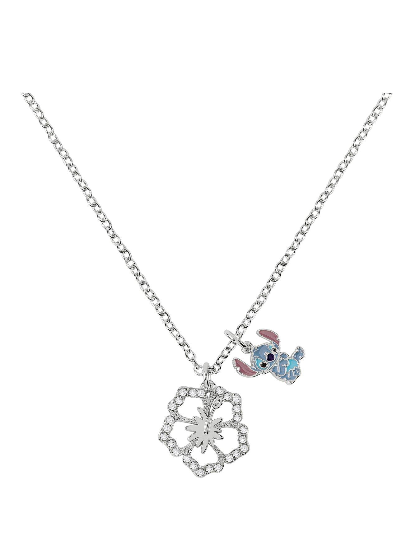 disney-stitch-brass-amp-flower-pendant-16-2-ext-imitation-rhodium-necklace