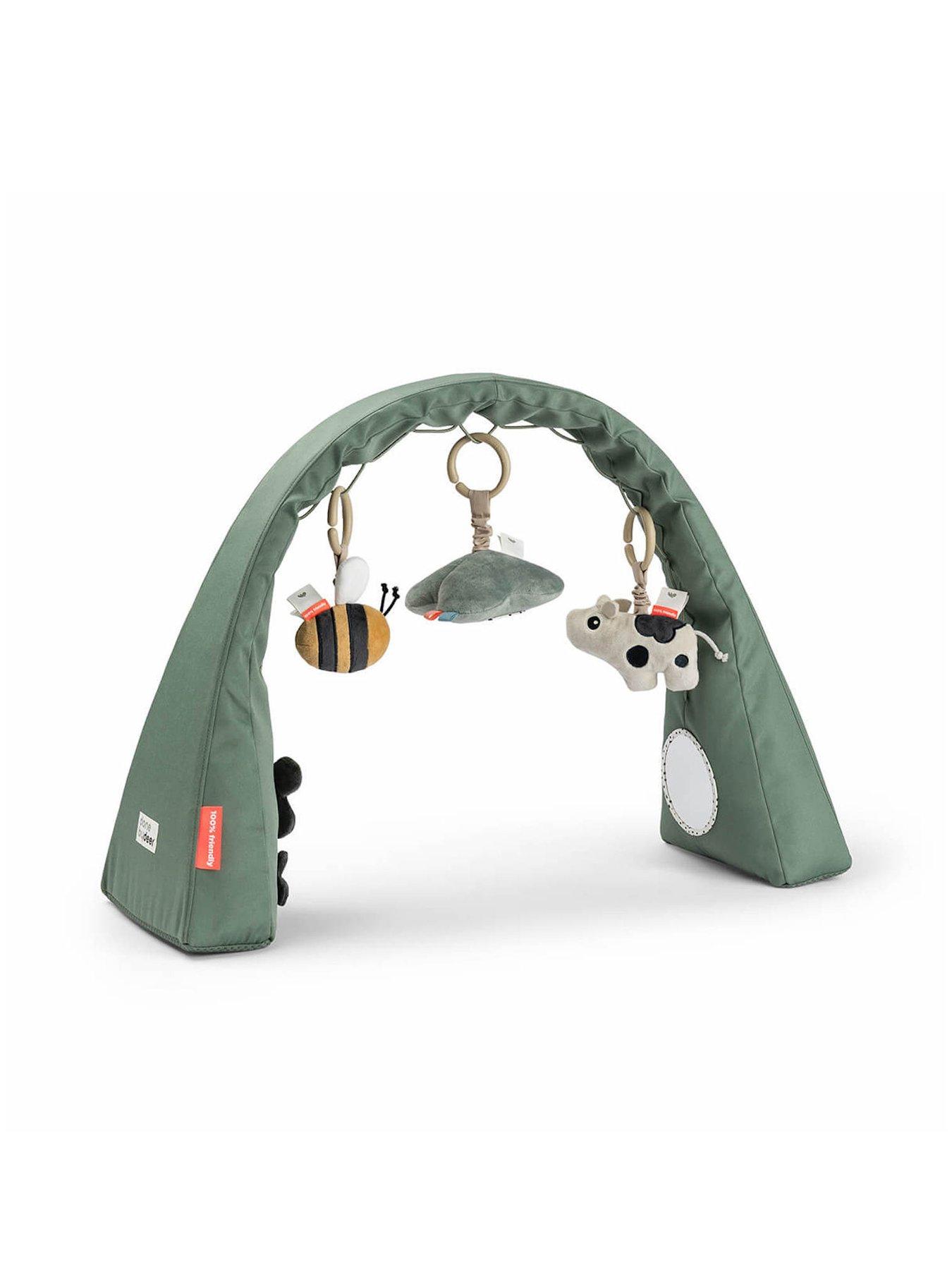 front image of done-by-deer-activity-gym-tiny-farm-green