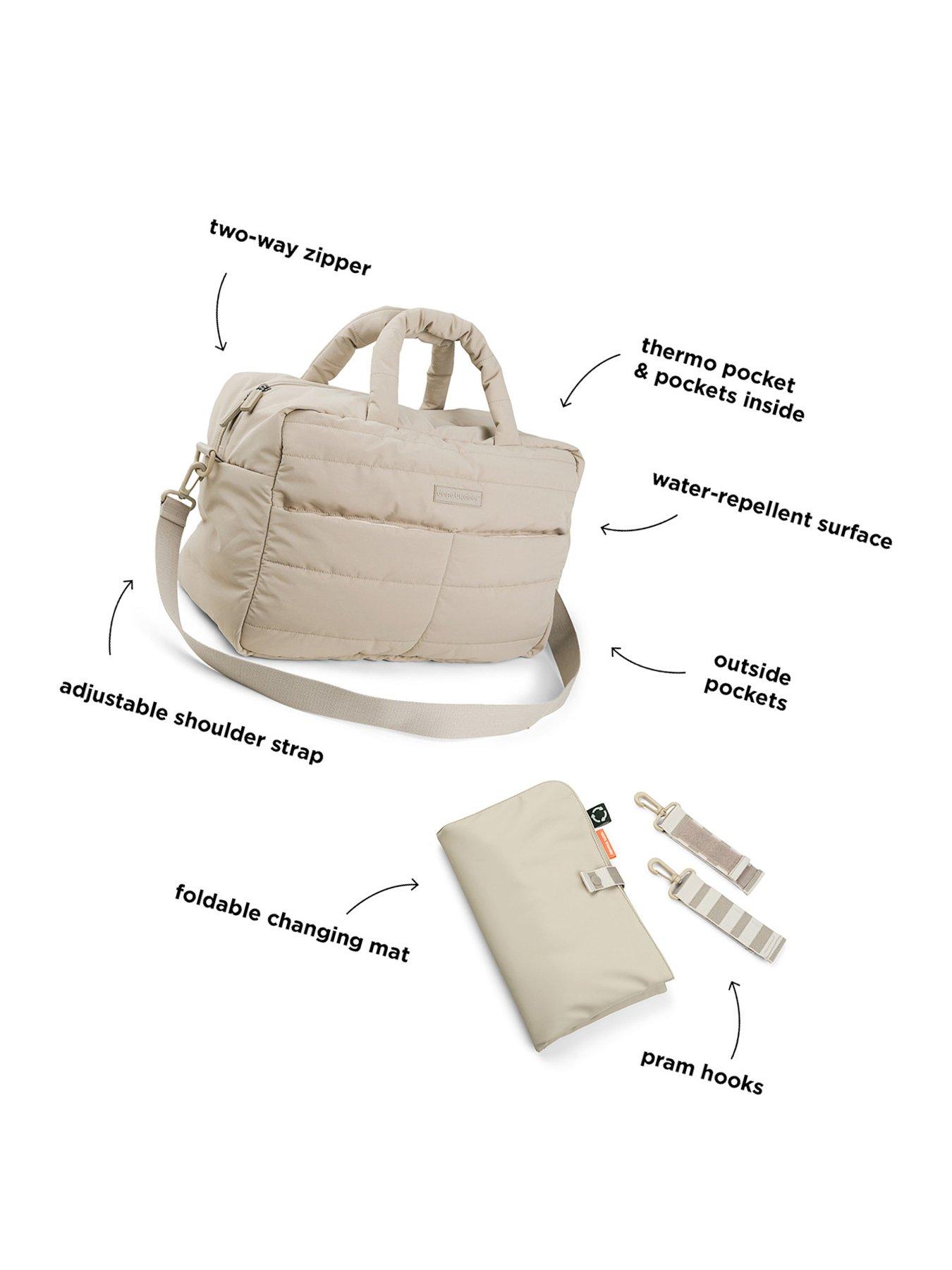  image of done-by-deer-quilted-changing-bag-sand