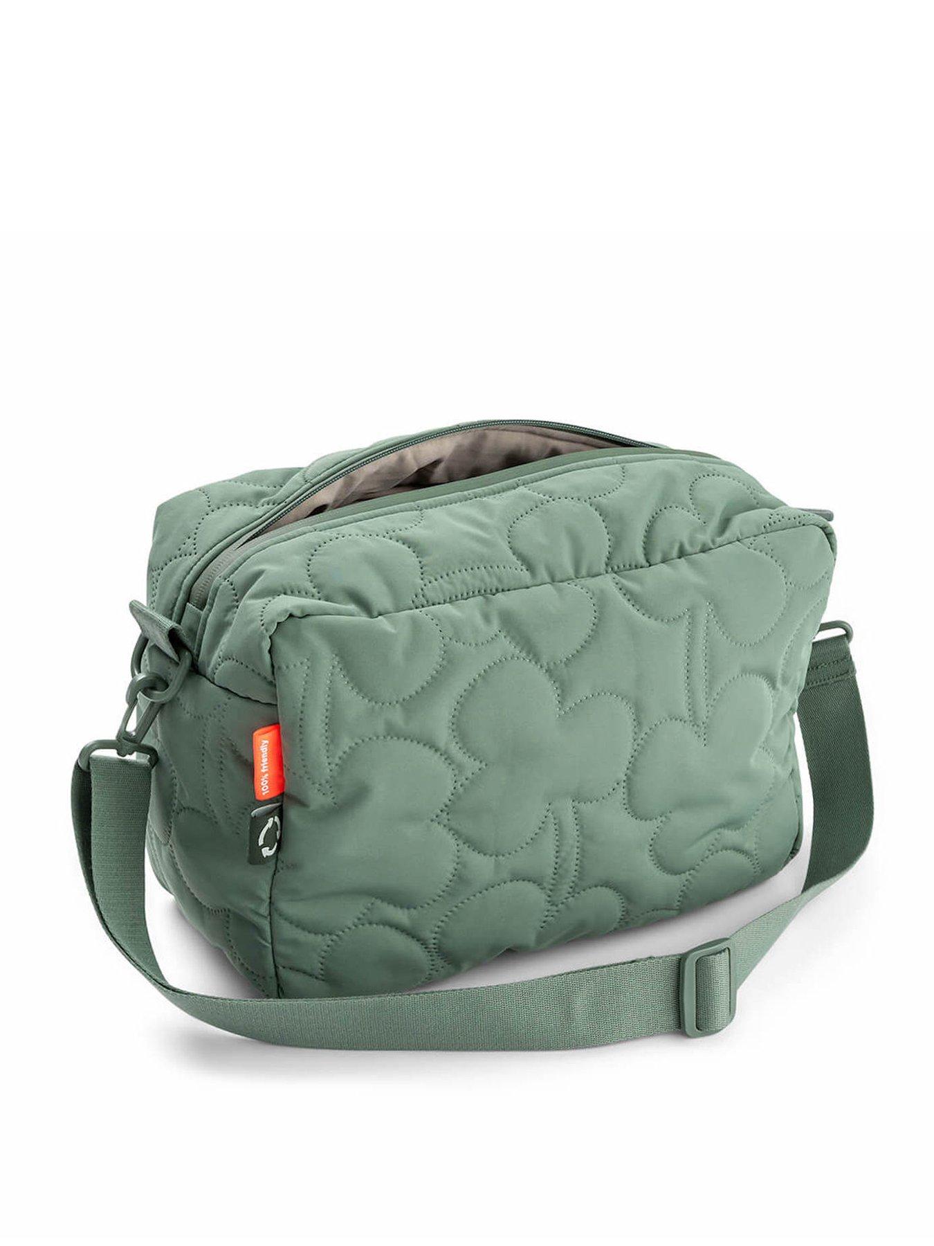 stillFront image of done-by-deer-quilted-stroller-bag-green
