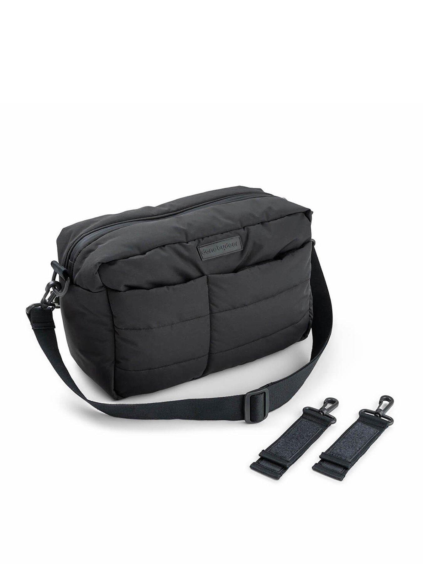 stillFront image of done-by-deer-quilted-stroller-bag-black