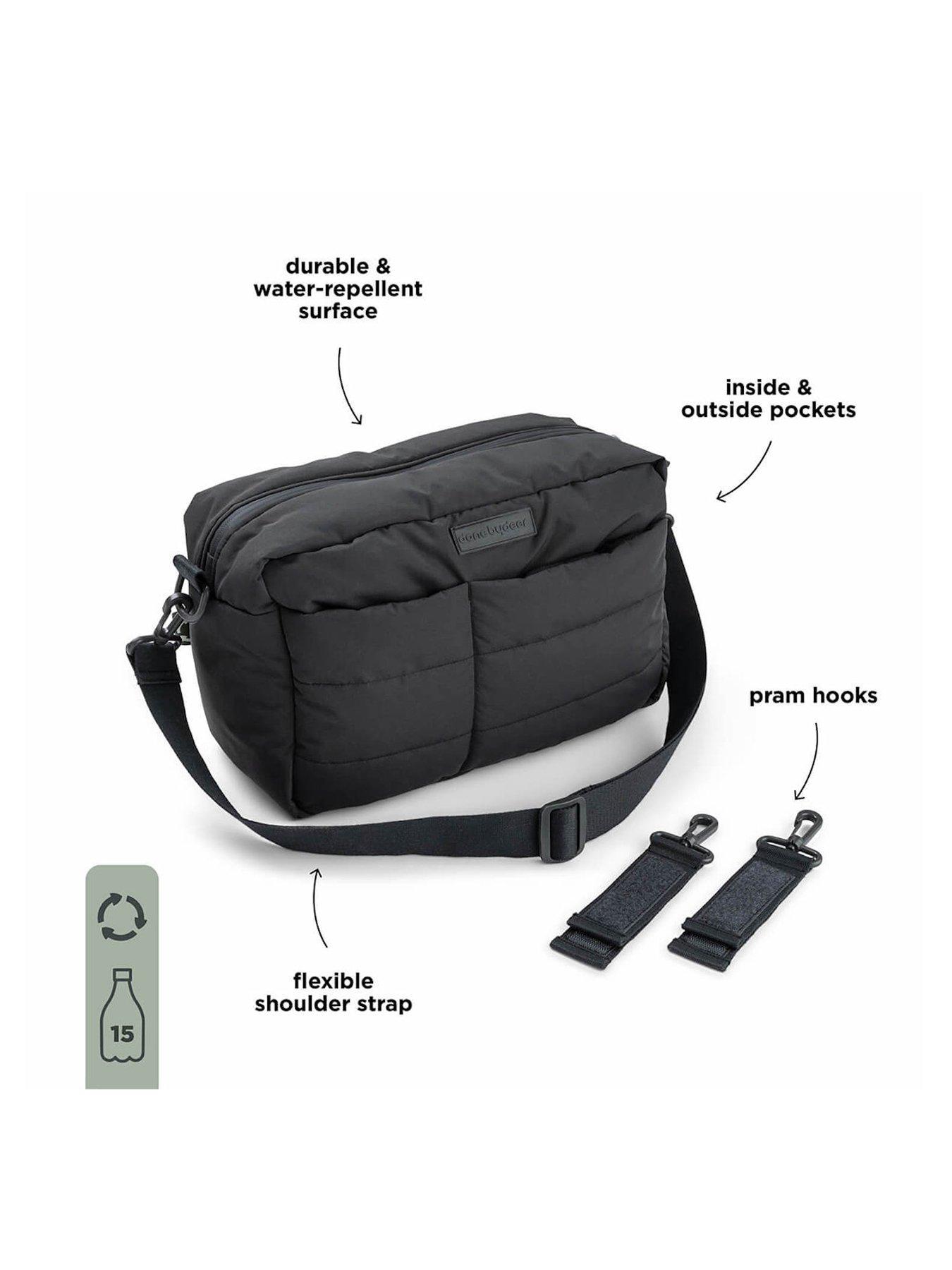  image of done-by-deer-quilted-stroller-bag-black