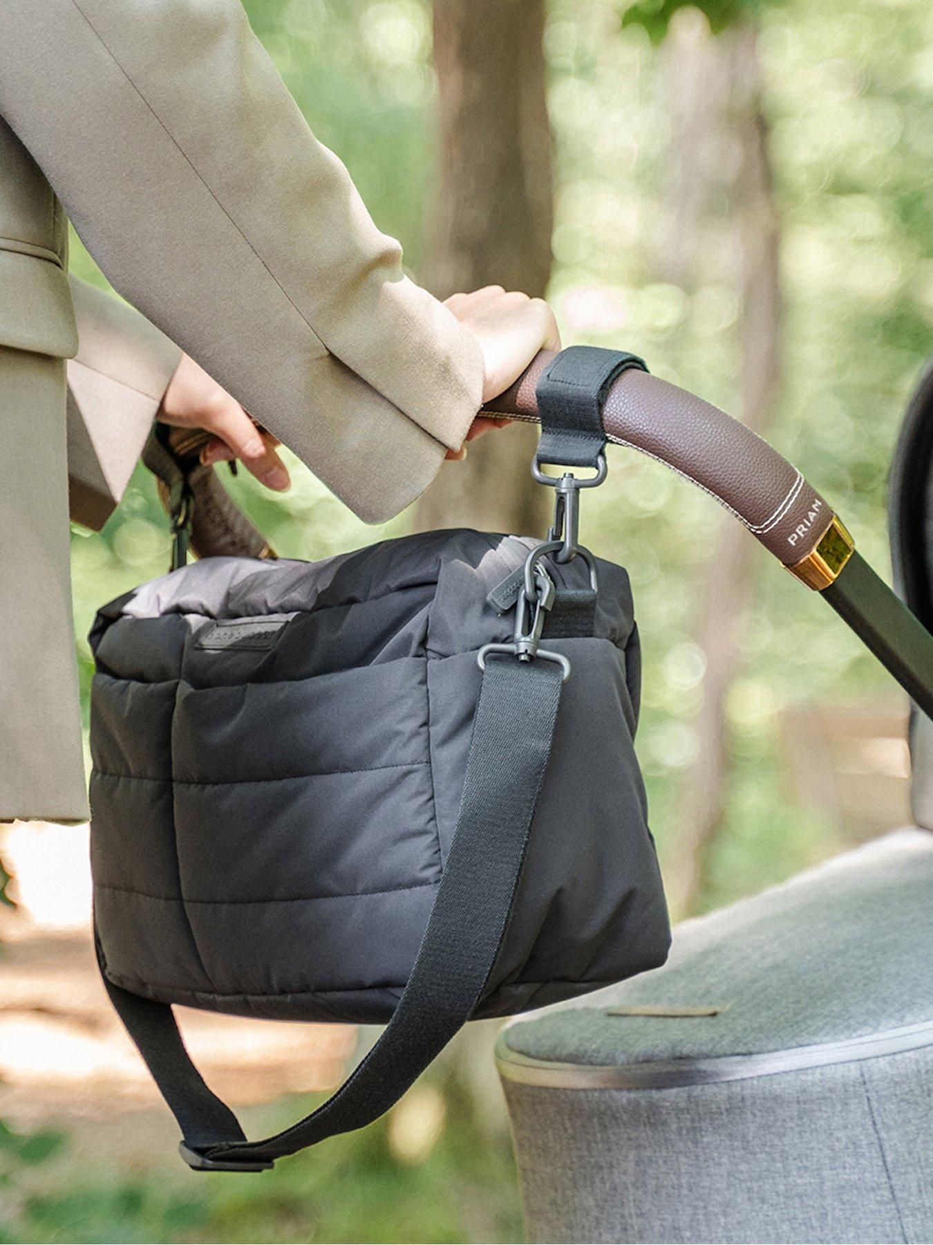  image of done-by-deer-quilted-stroller-bag-black