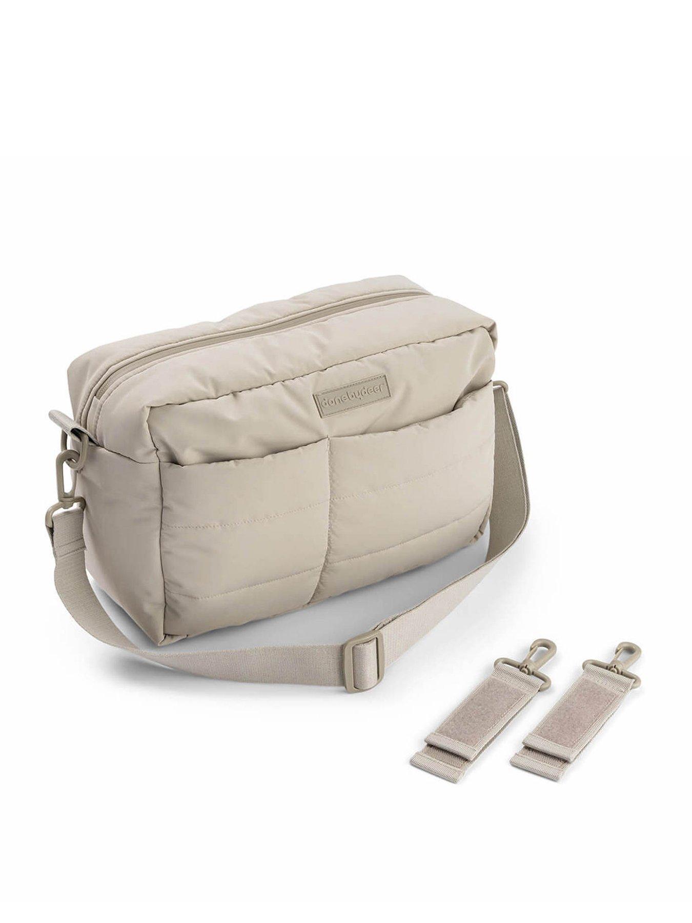 stillFront image of done-by-deer-quilted-stroller-bag-sand