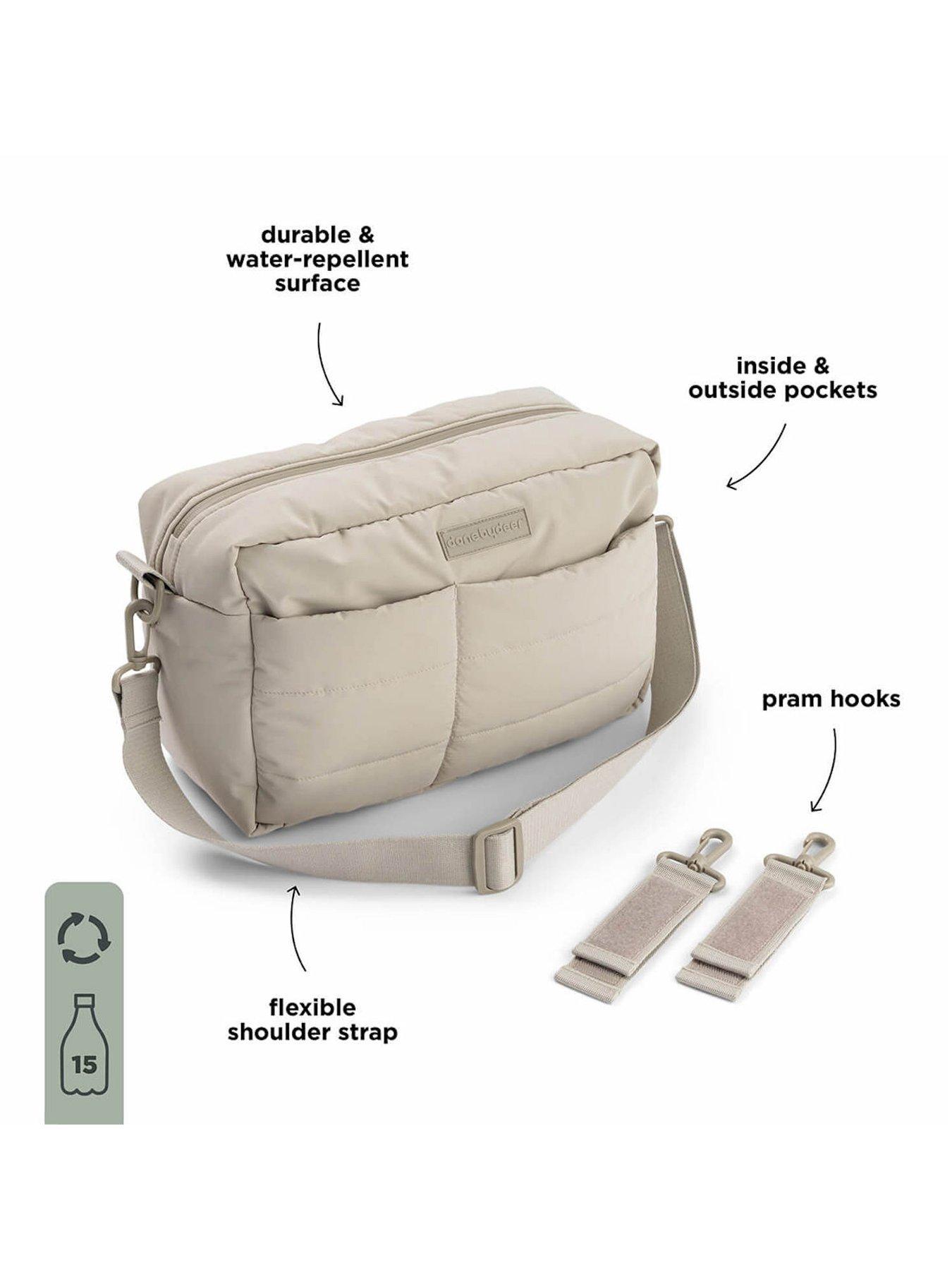  image of done-by-deer-quilted-stroller-bag-sand