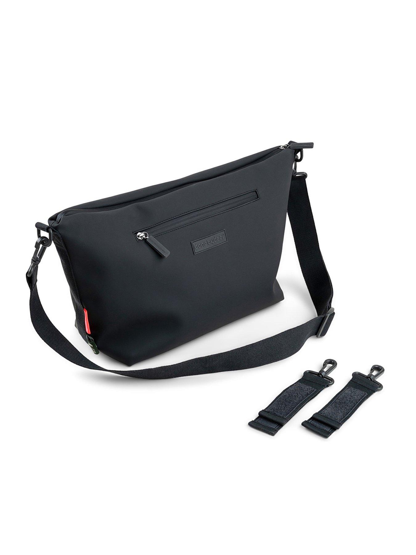 front image of done-by-deer-stroller-bag-black