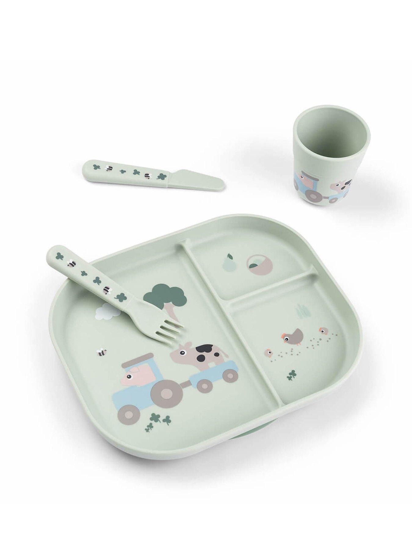Done by Deer Foodie dinner set Tiny farm Green