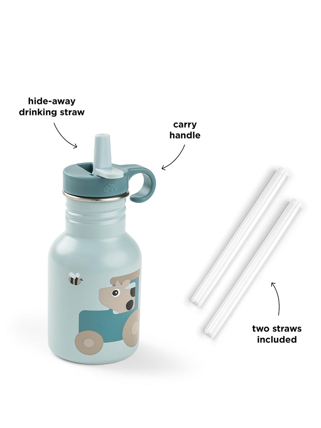 Image 2 of 4 of Done by Deer Metal Bottle Tiny Farm Blue