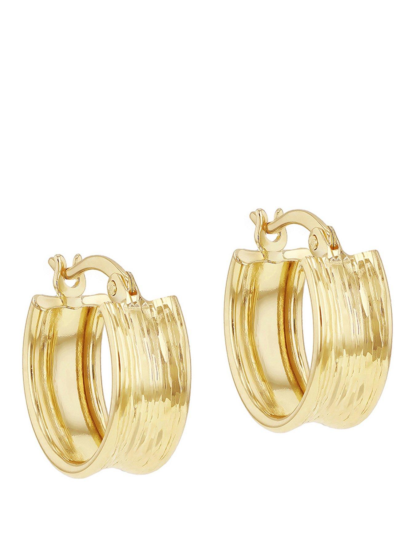 the-love-collection-9ct-yellow-gold-55mm-x-14mm-diamond-cut-creole-hoop-earring