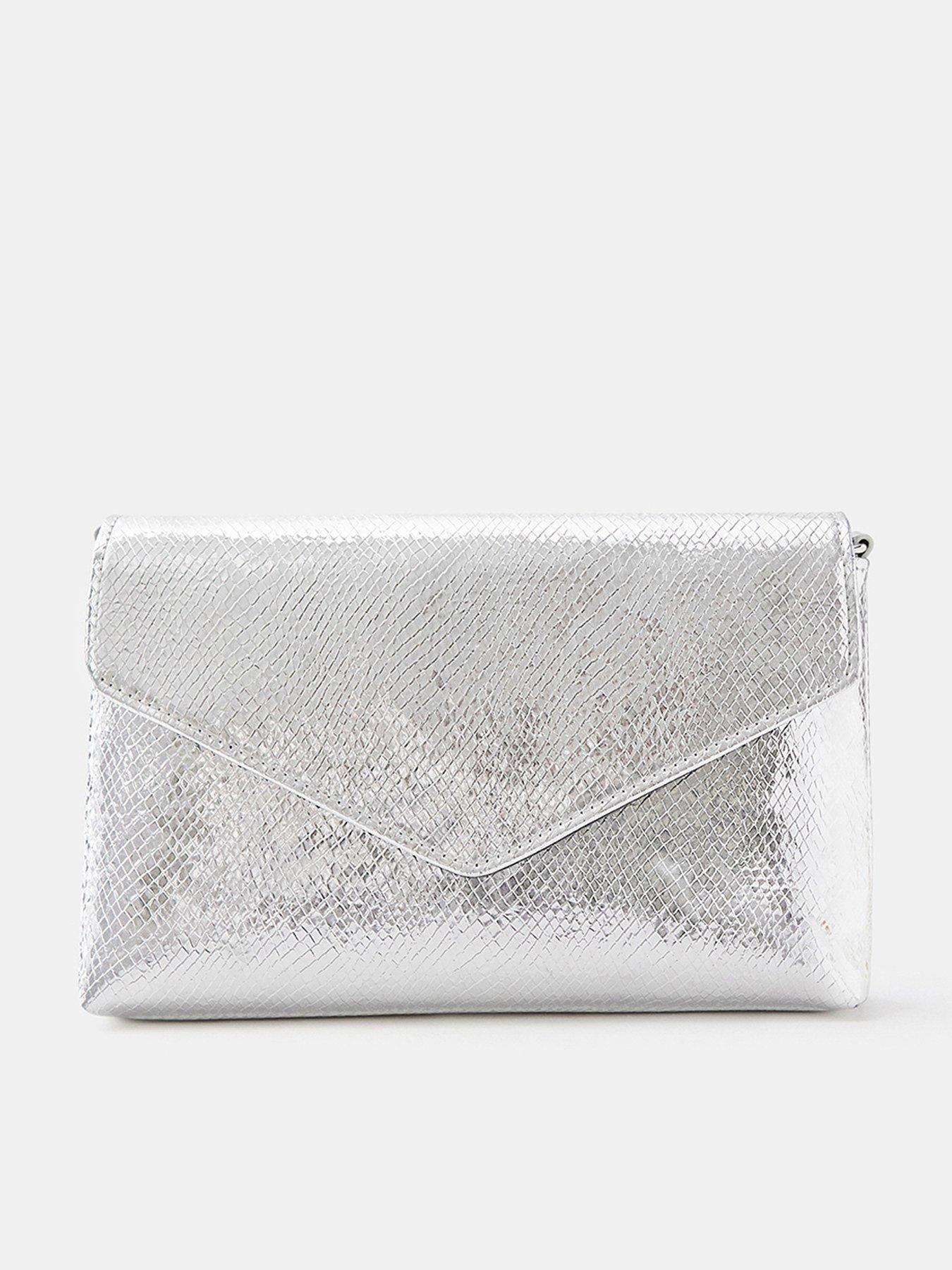 Accessorize Metallic Envelope Crossbody Bag