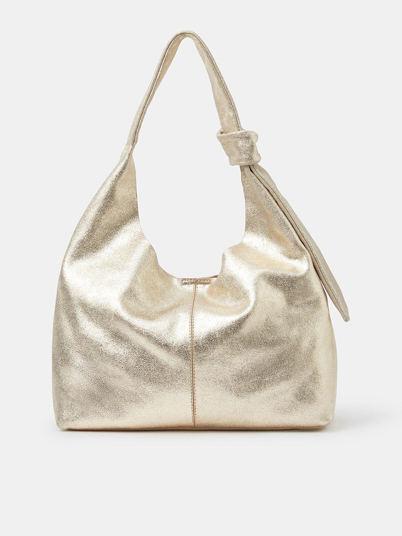 Accessorize Slouchy Knot Leather Shoulder Bag
