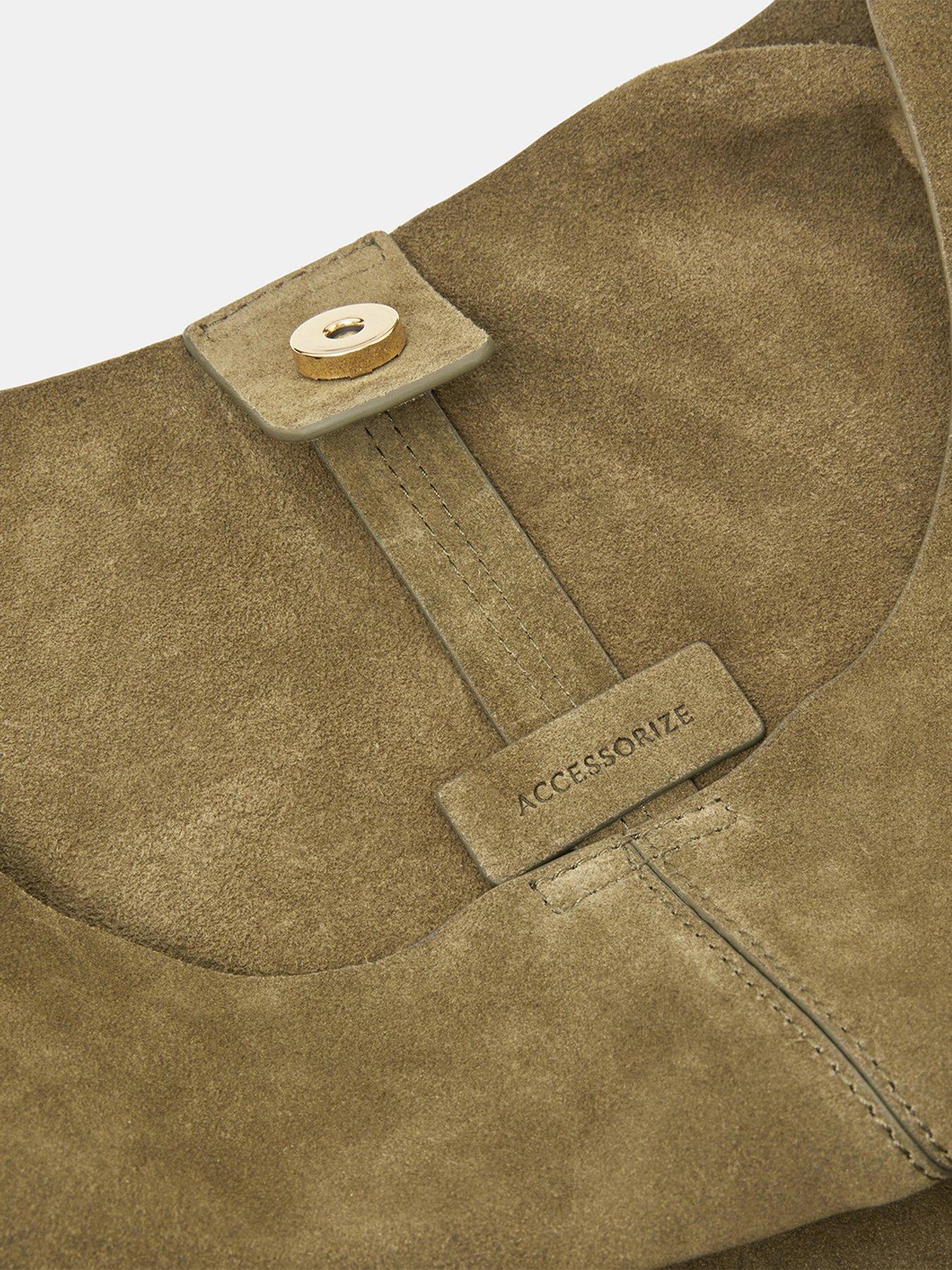  image of accessorize-slouchy-knot-leather-shoulder-bag
