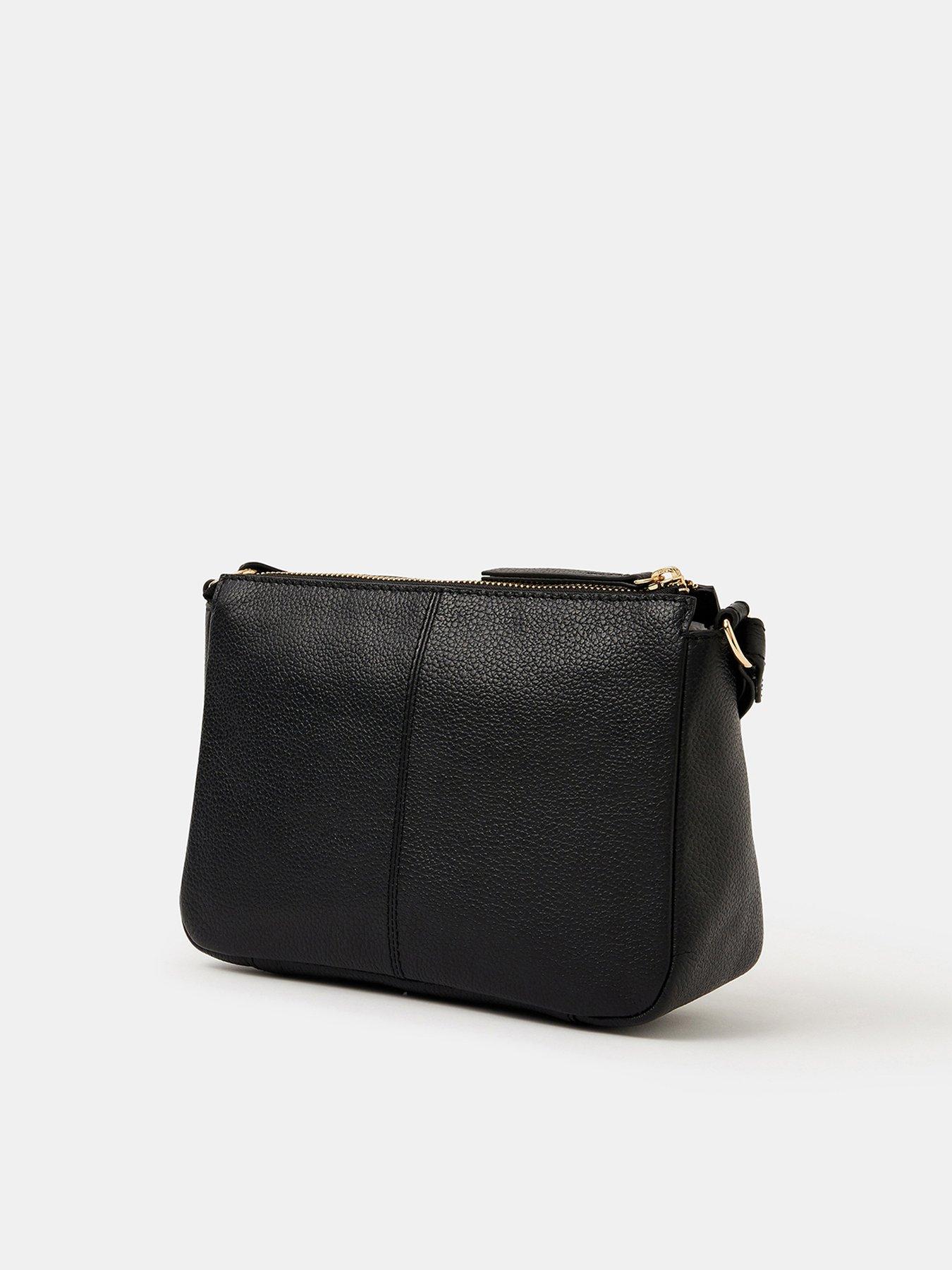  image of accessorize-buckle-leather-crossbody-bag