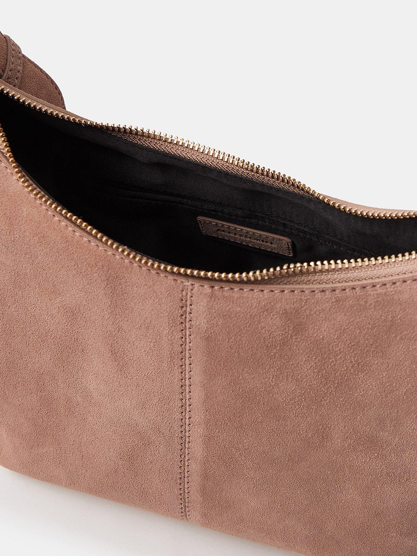  image of accessorize-suede-crossbody-bag