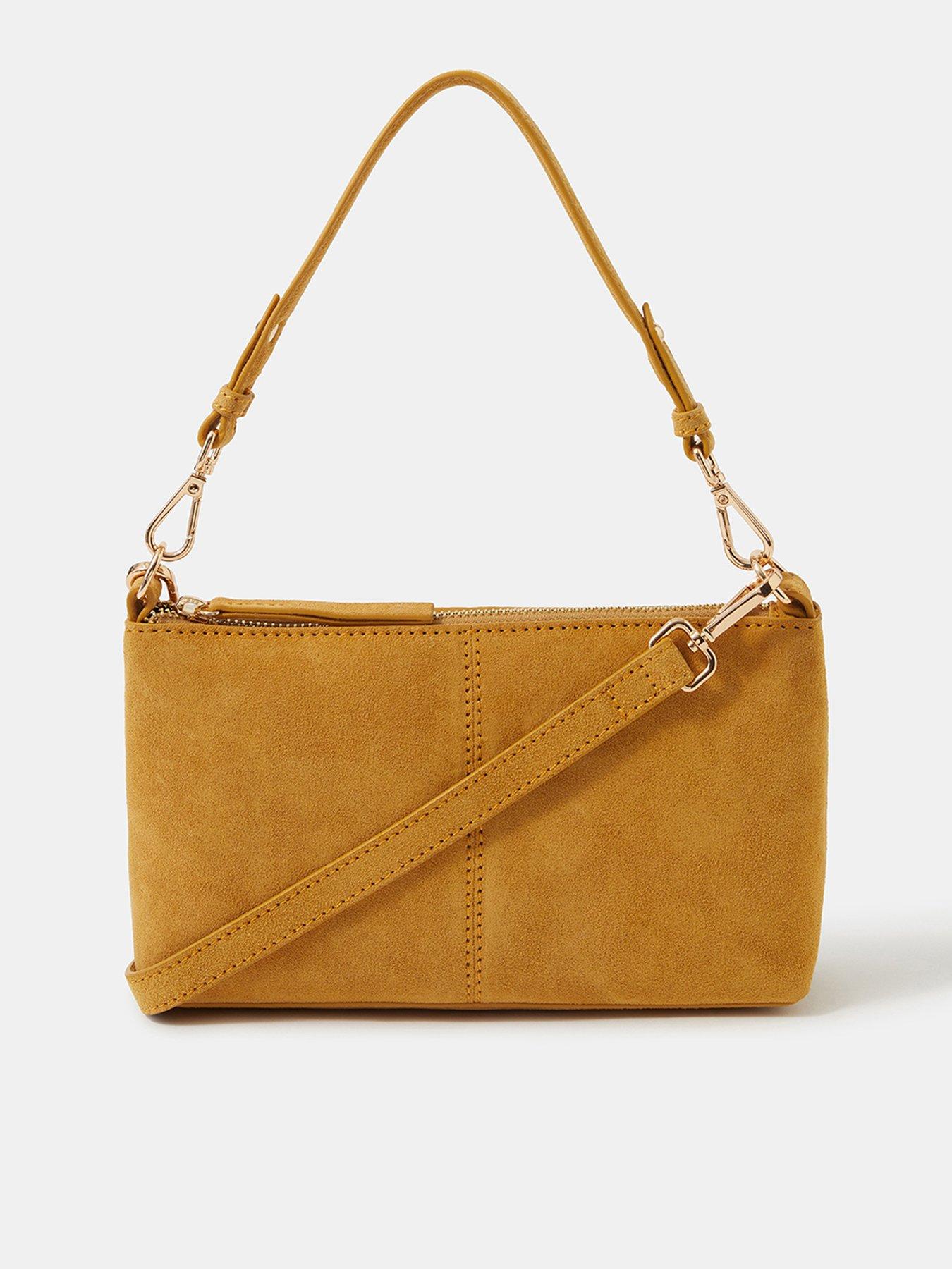 Accessorize Suede Crossbody Handbag