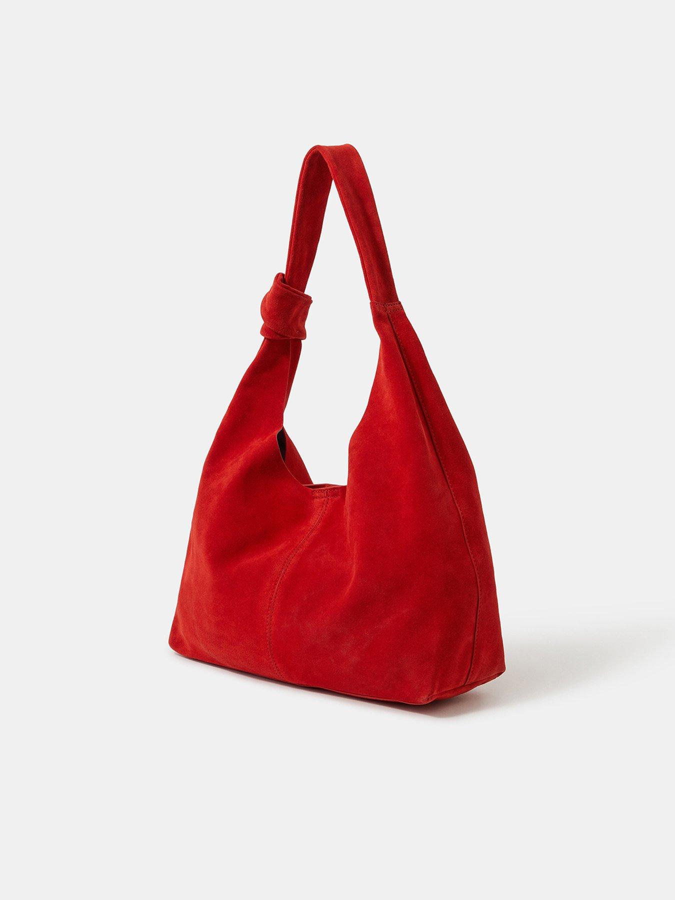 Image 3 of 5 of Accessorize Slouchy Knot Leather Shoulder Bag