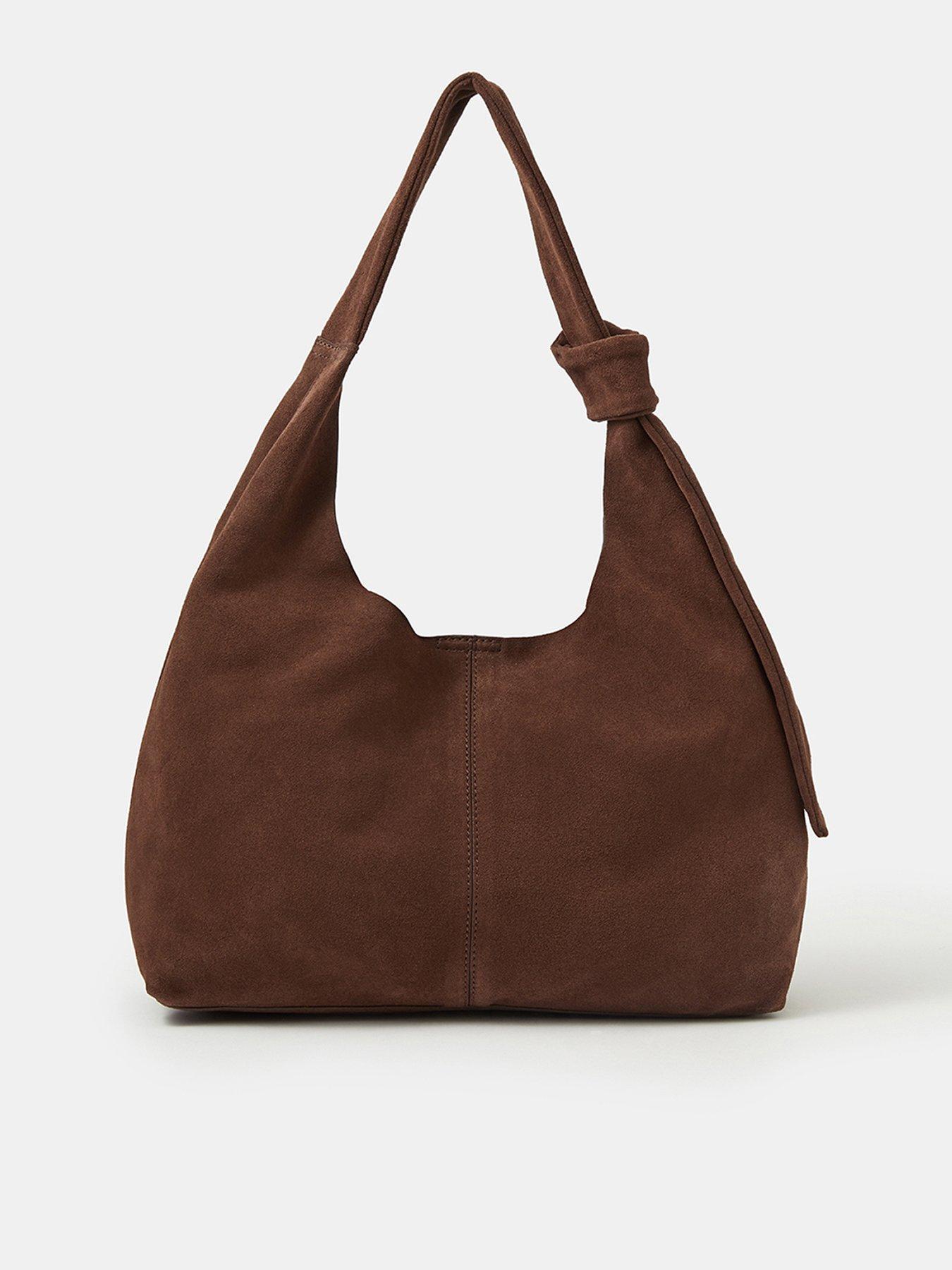 Accessorize Slouchy Knot Leather Shoulder Bag