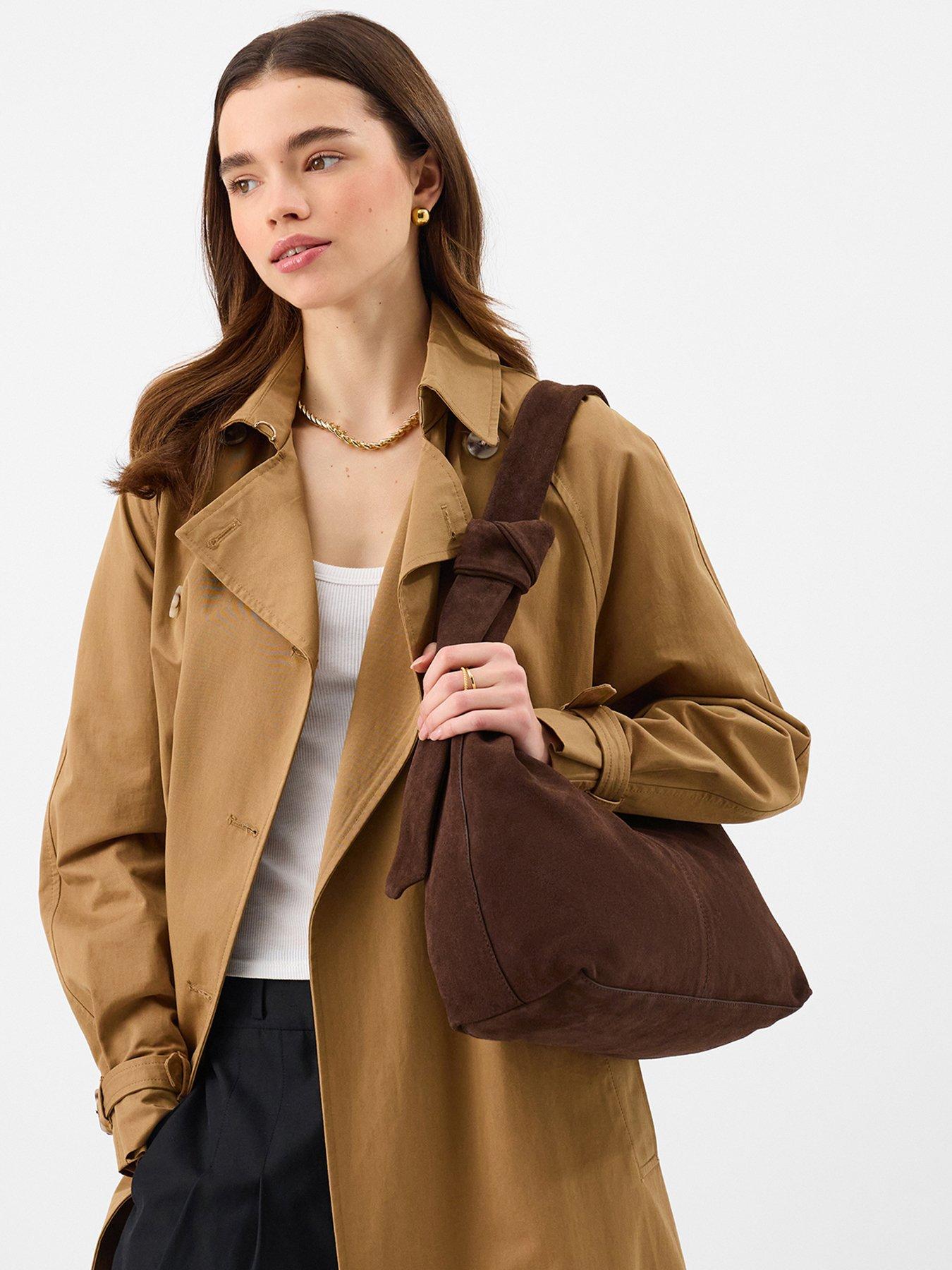 Image 2 of 5 of Accessorize Slouchy Knot Leather Shoulder Bag