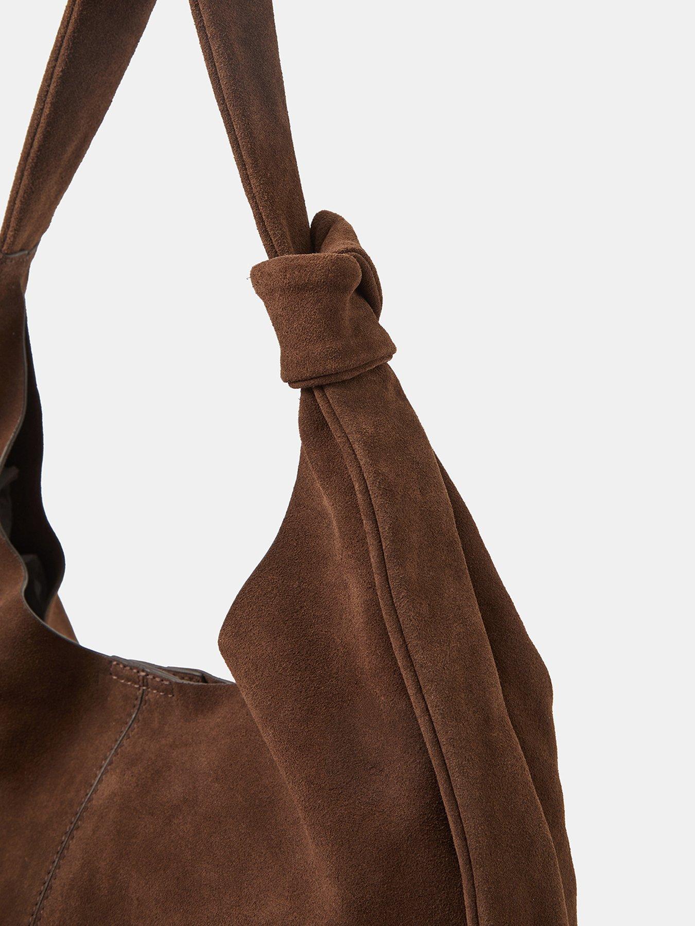 Image 4 of 5 of Accessorize Slouchy Knot Leather Shoulder Bag