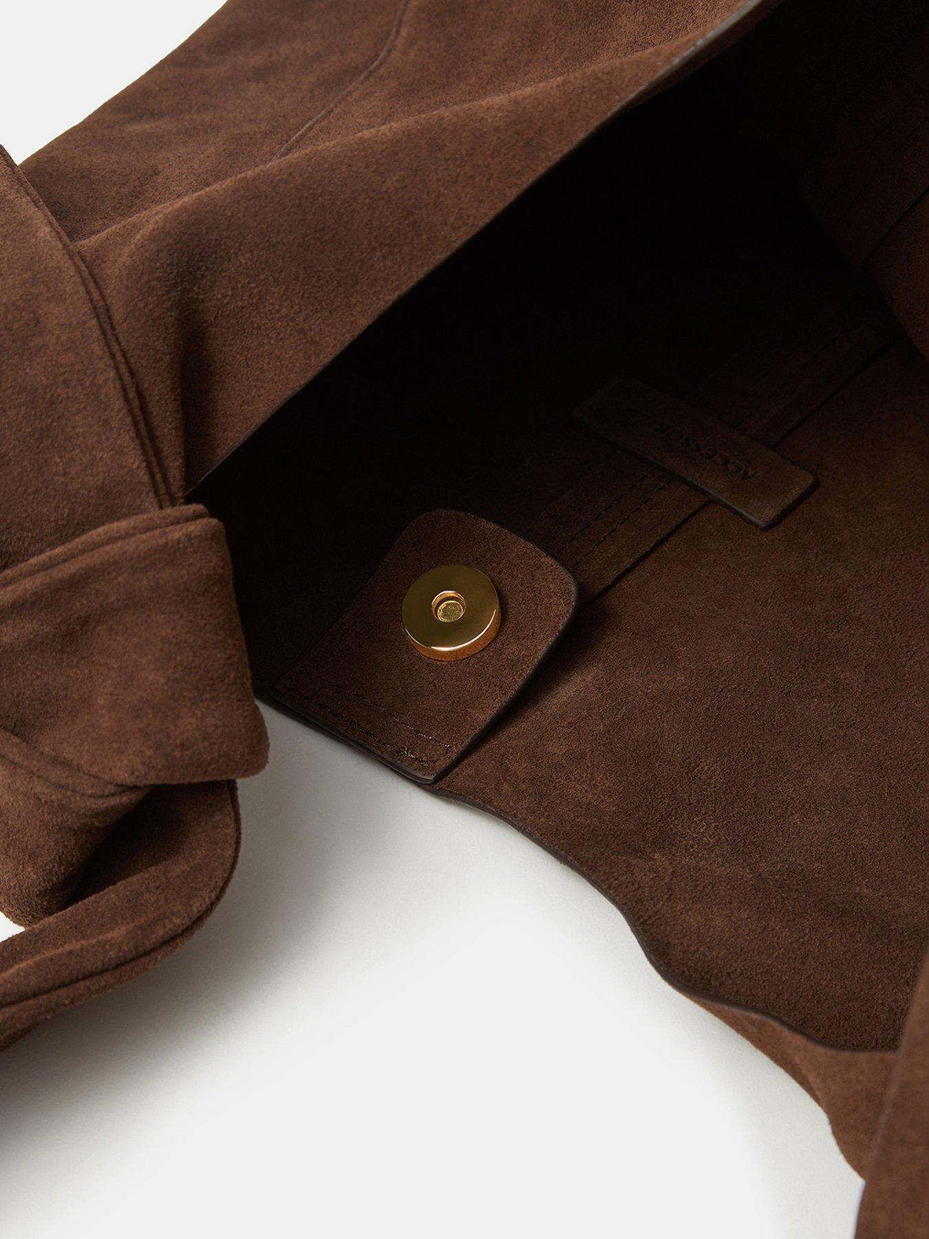 Image 5 of 5 of Accessorize Slouchy Knot Leather Shoulder Bag