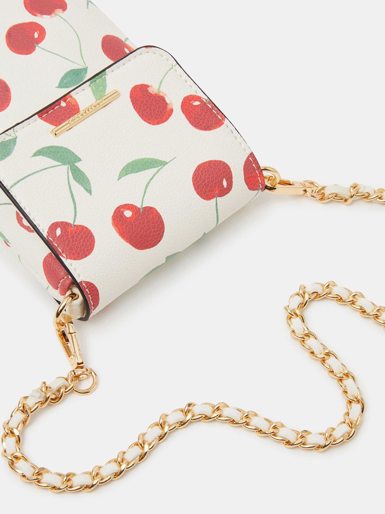 Image 4 of 4 of Accessorize Cherry Print Phone Bag