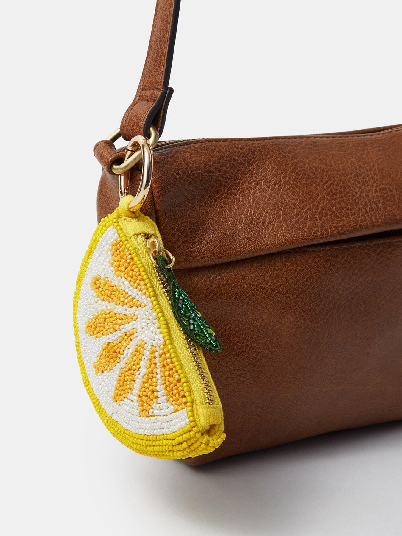 Image 2 of 4 of Accessorize Beaded Lemon Purse Bag Charm
